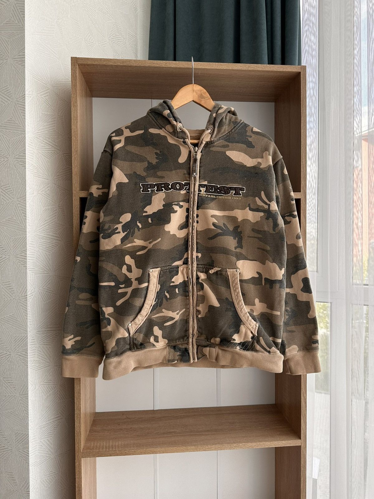 Vintage Vintage Protest Boardwear Military Heavyweight Zip Hoodie Size US L / EU 52-54 / 3 - 1 Thumbnail