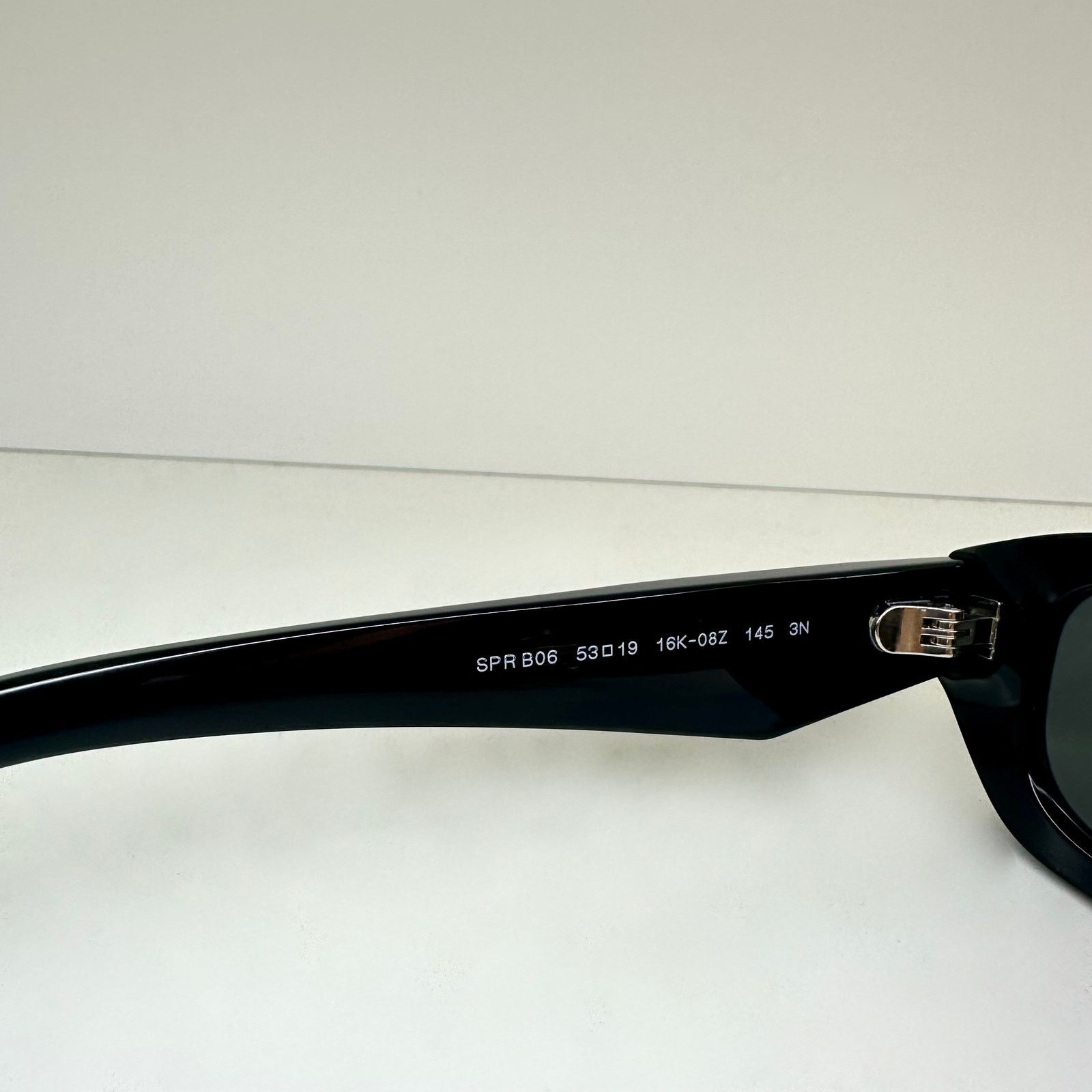 Prada New PRADA Sunglasses Black Symbole Logo Rectangle Gray Lens Size ONE SIZE - 5 Thumbnail