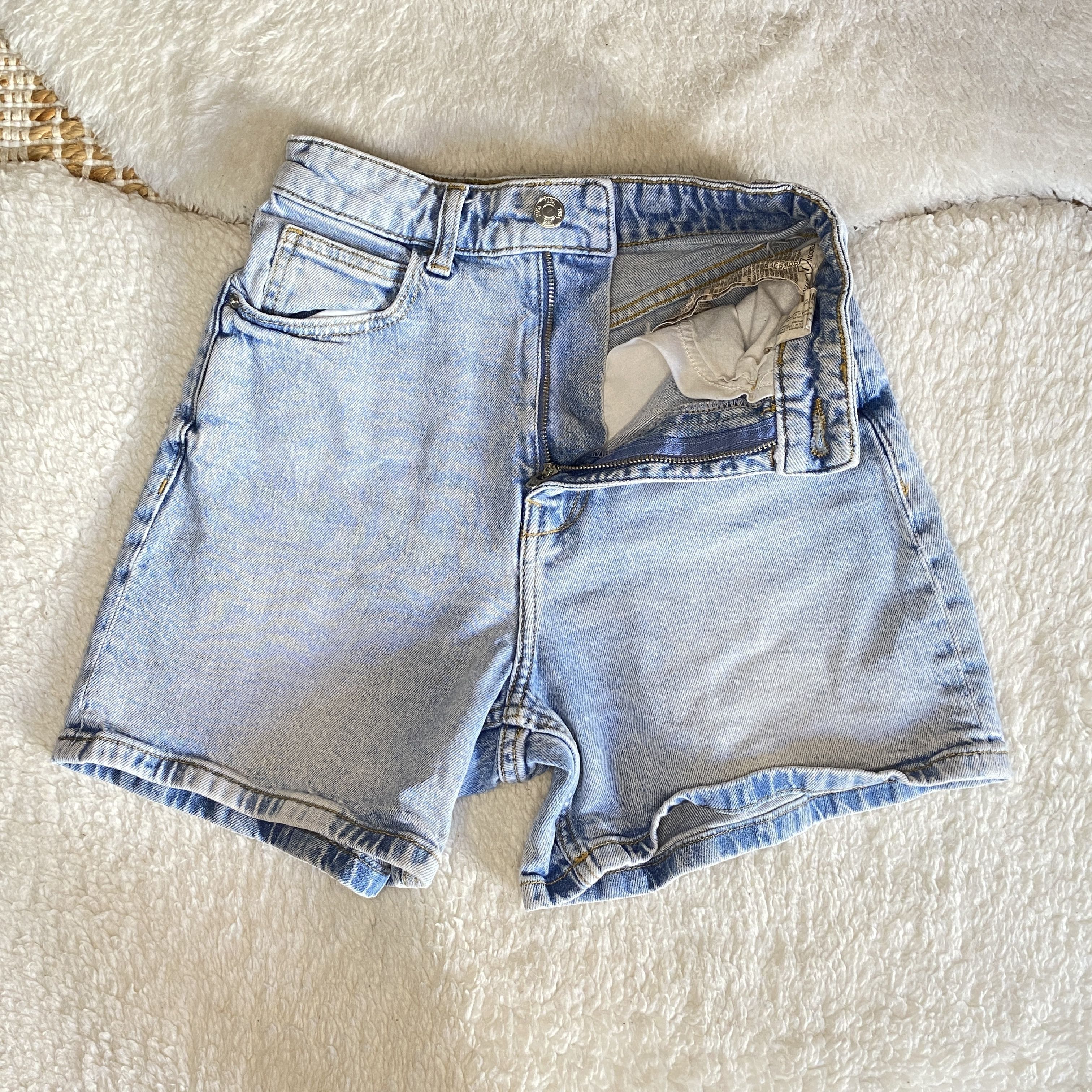 Zara Zara Light Blue Denim Mom Shorts US 0 Size 25" / US 0 / IT 36 - 9 Thumbnail