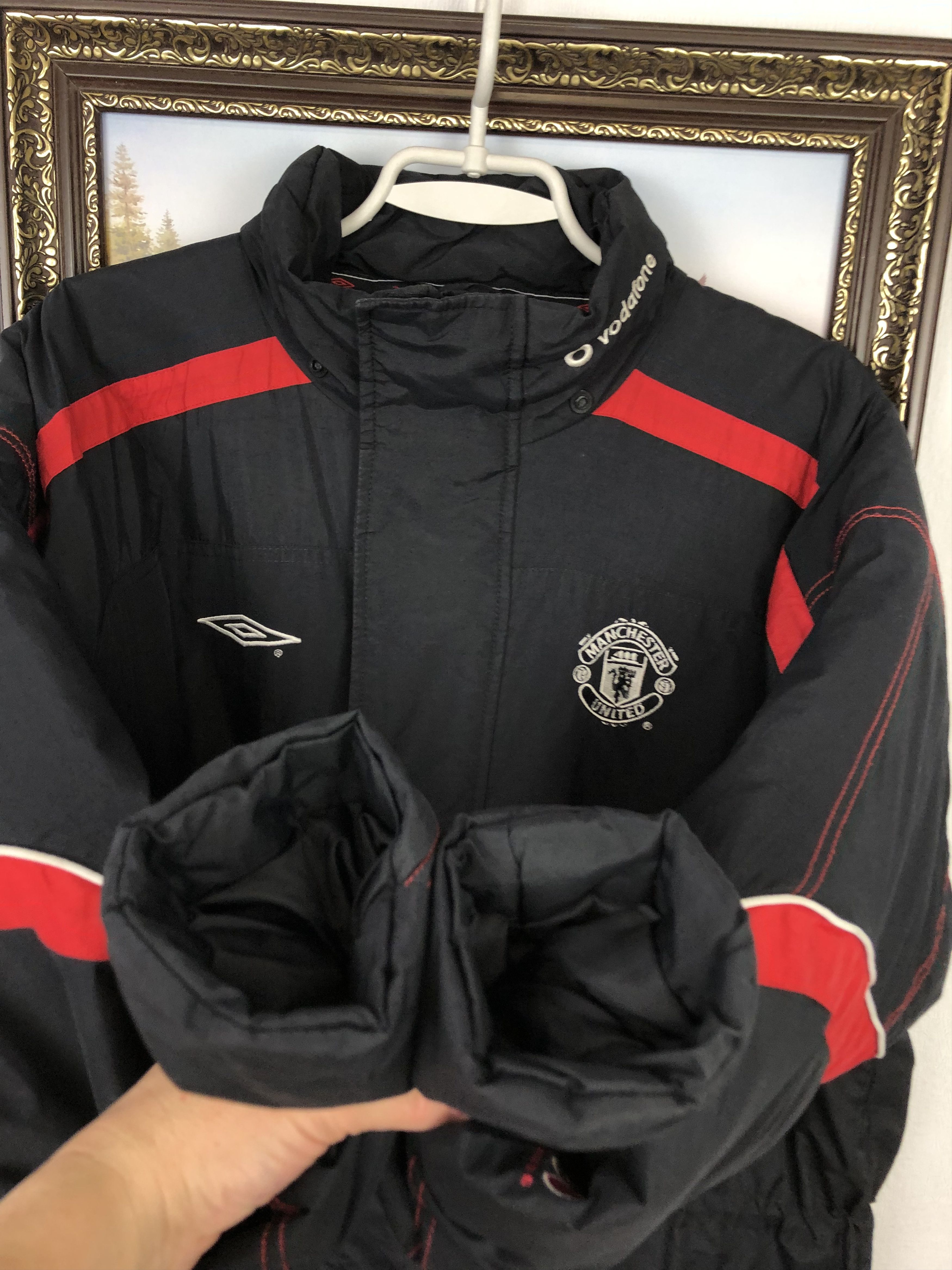 Umbro Vintage 90's Manchester United Football Jacket Track Top Size US M / EU 48-50 / 2 - 7 Thumbnail