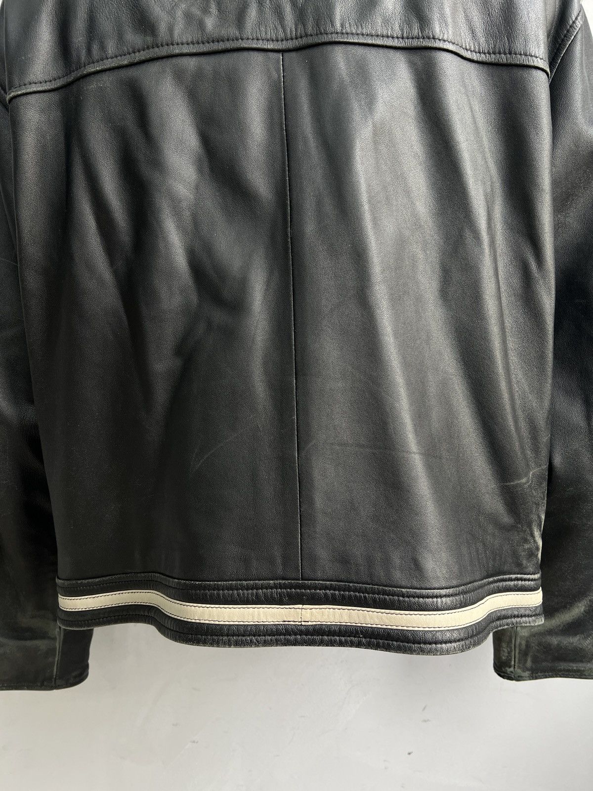 Diesel Diesel archive distressed leather y2k front logo jacket Size US L / EU 52-54 / 3 - 8 Thumbnail