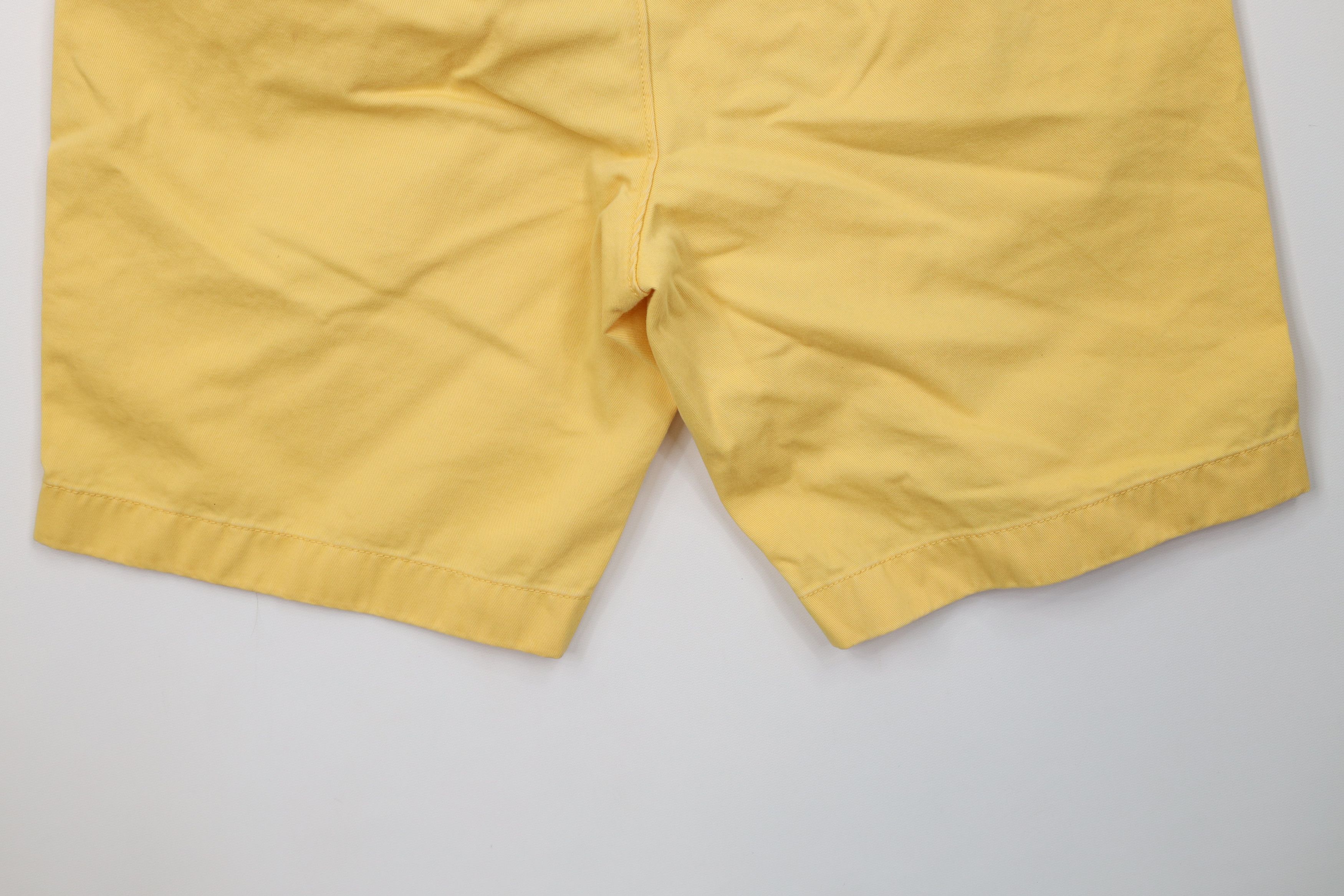 J.Crew Vintage 90s Y2K J Crew Above Knee Chino Shorts Yellow Cotton Size US 32 / EU 48 - 11 Thumbnail
