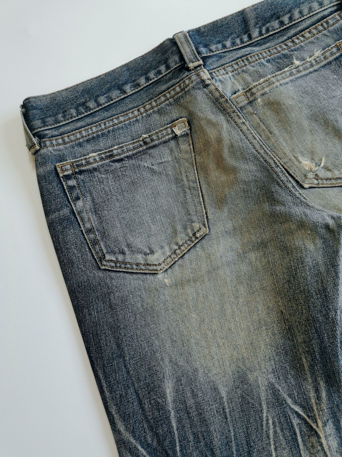 JACKROSE Bootcut Flare Mudmax Jackrose Thrashed Jeans ERD Grunge Size US 30 / EU 46 - 9 Thumbnail