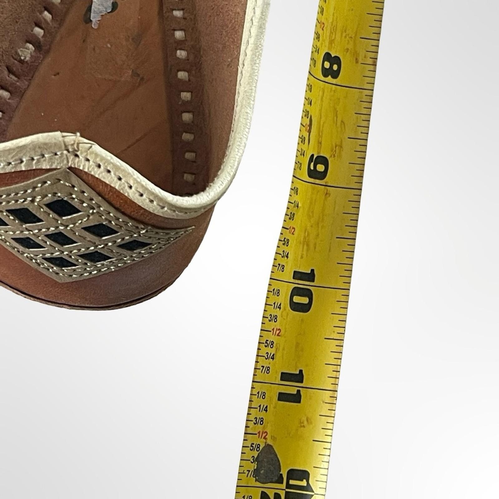 Handmade Handmade in Morocco Elegant Brown and Cream Women's shoes Size US 9 / IT 39 - 8 Thumbnail
