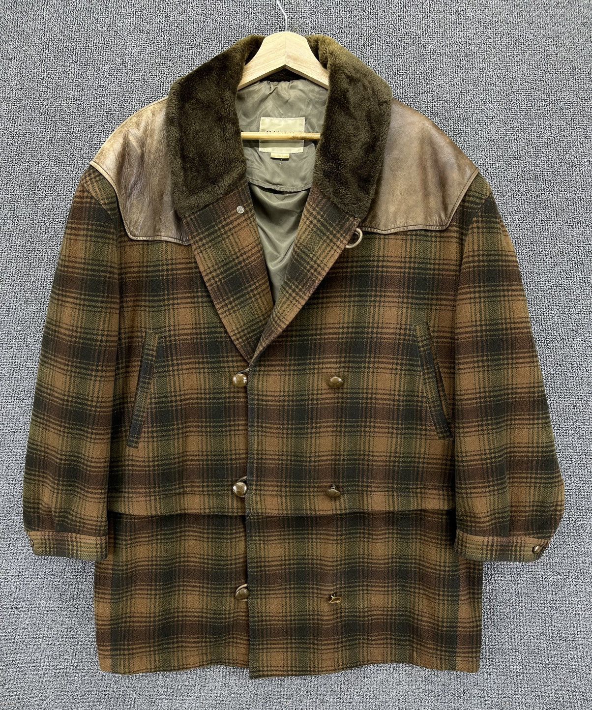 Japanese Brand Vintage Suivi Homme Shadow Plaid Jacket Size US L / EU 52-54 / 3 - 1 Thumbnail
