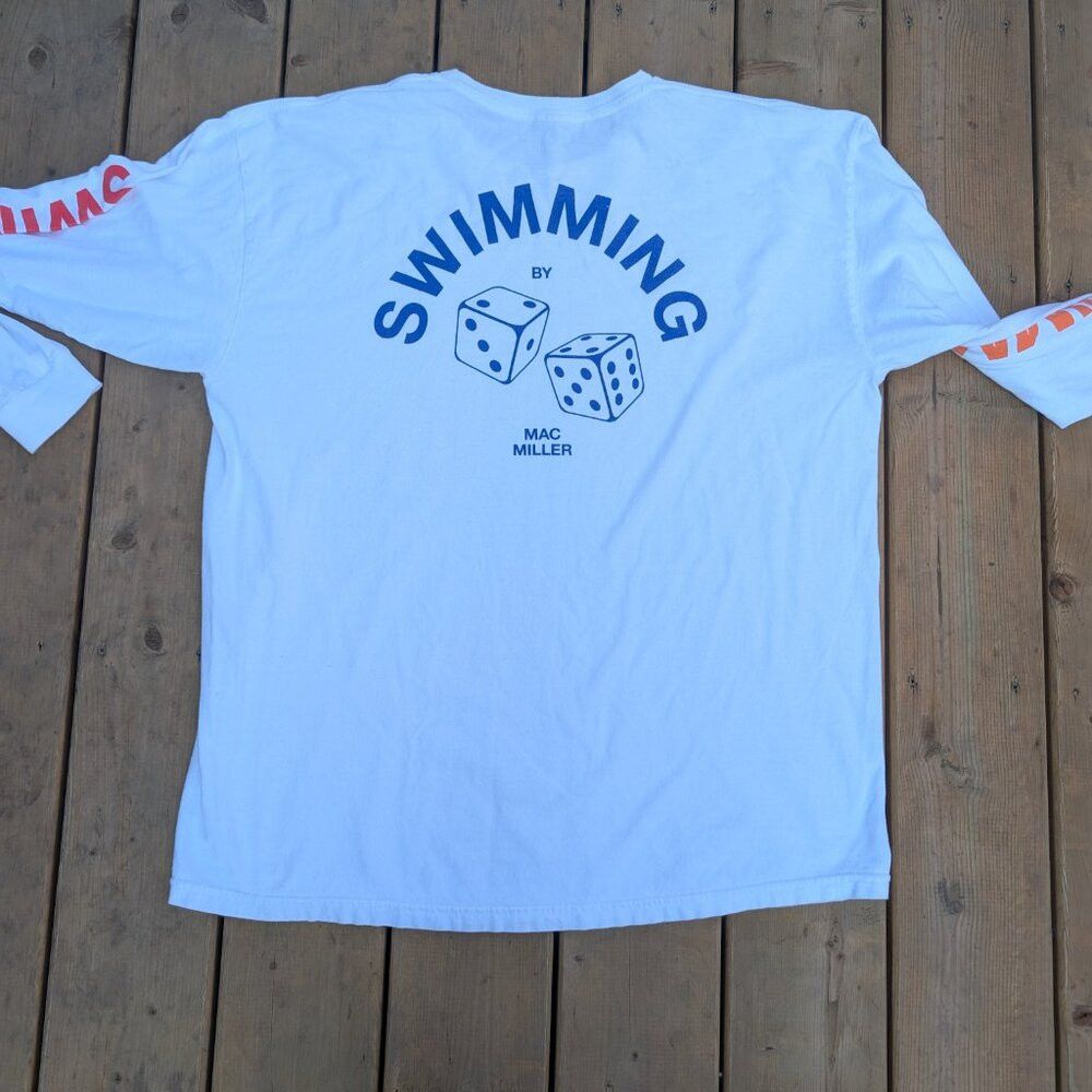 Mac Miller Mac Miller Swimming T-Shirt Women XL White Casual Pullover Size US XL / EU 56 / 4 - 6 Thumbnail