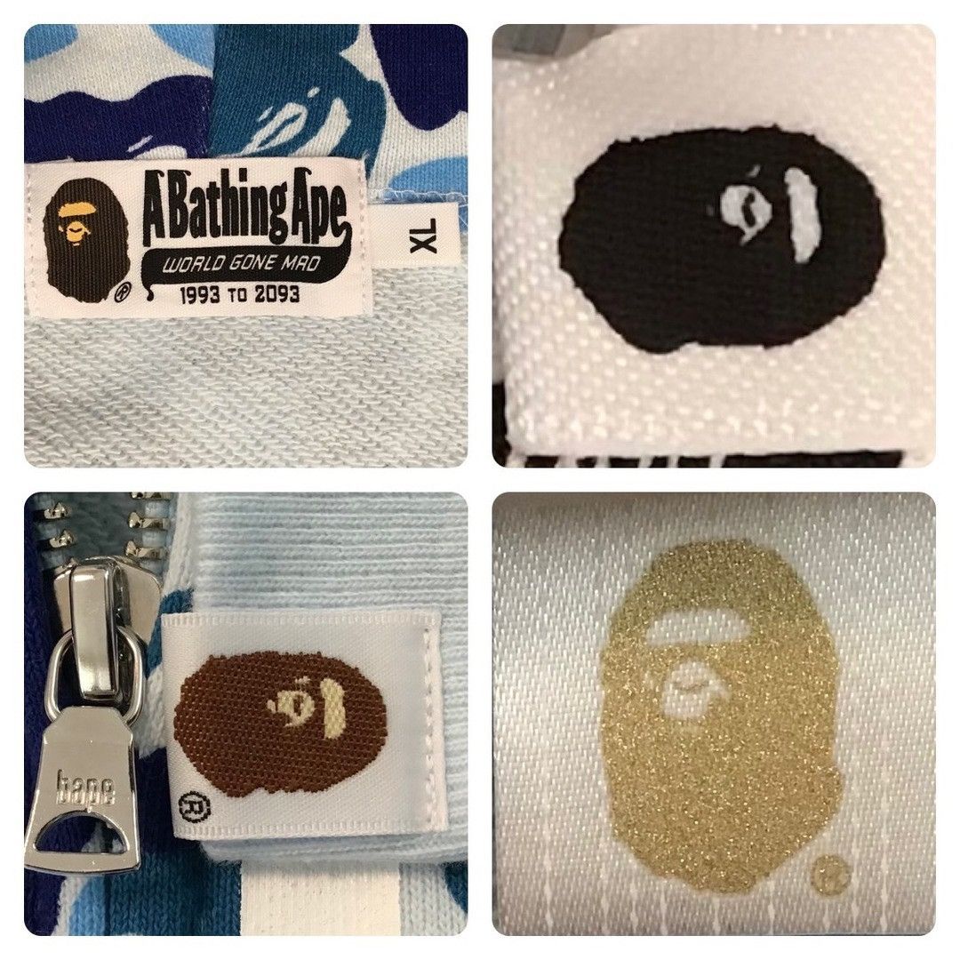 Bape BAPE logo ABC camo blue full zip hoodie a bathing ape Size US XL / EU 56 / 4 - 6 Thumbnail