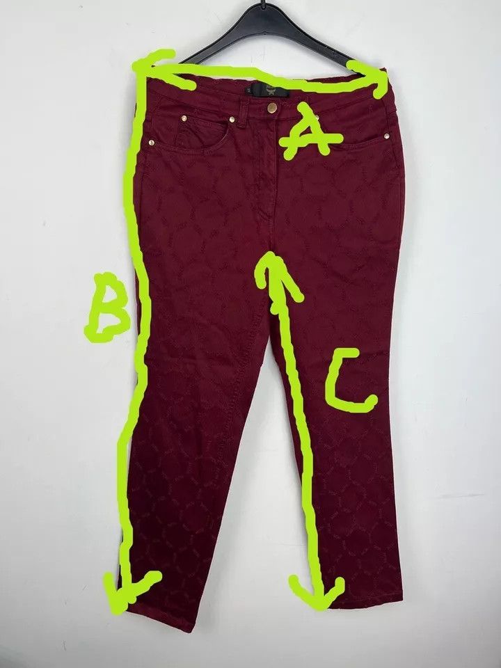 MCM Vintage MCM LOGO Monogramm ALL OVER Stretch Jeans size 29 Size 29" - 5 Thumbnail