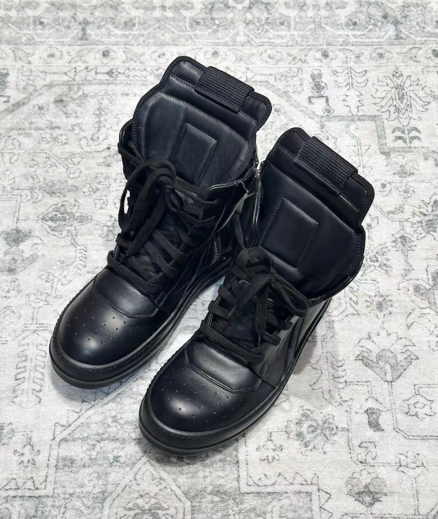 Rick Owens Rick Owens Geobasket All Black high-top leather Size US 6 / IT 36 - 2 Thumbnail