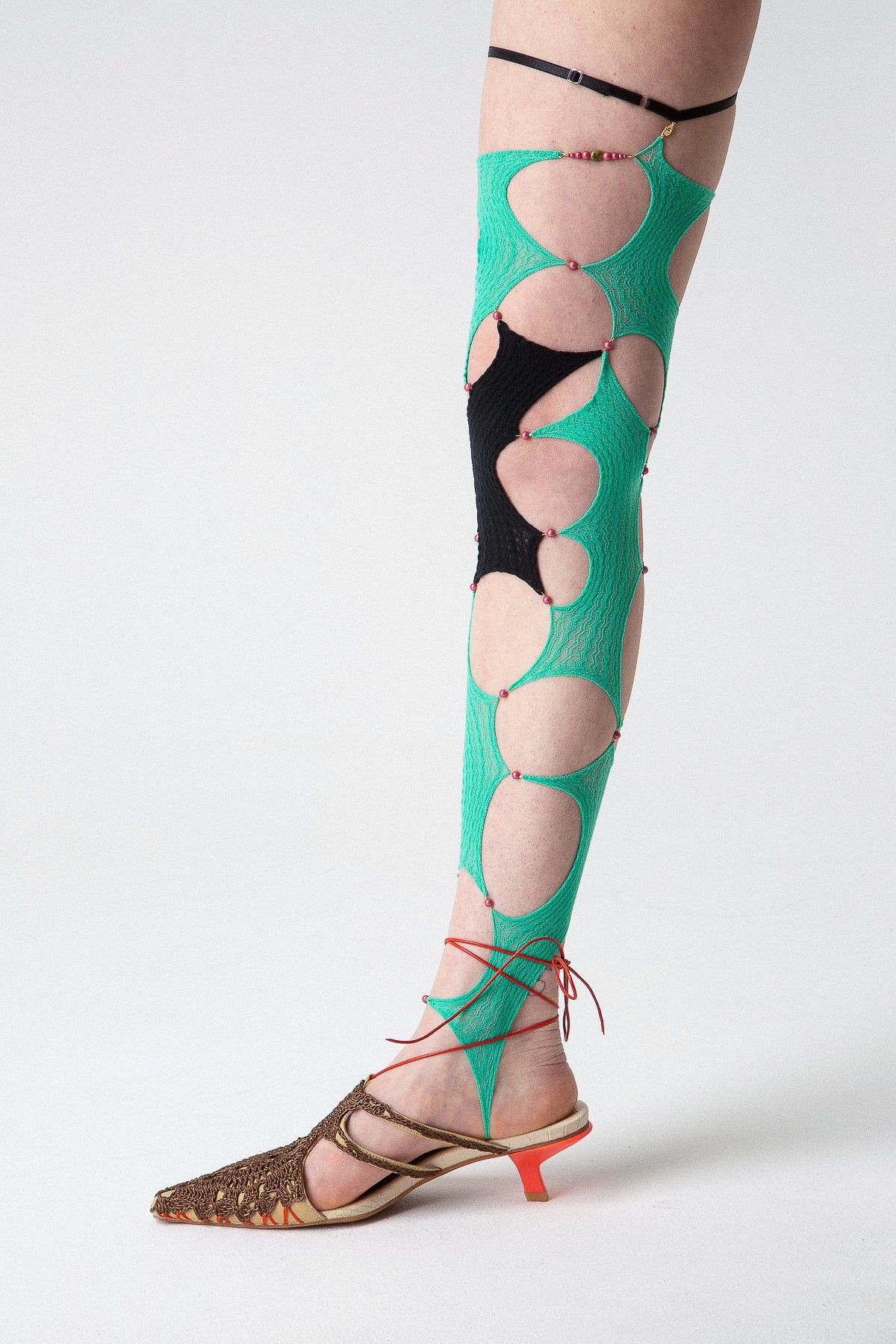 RUIbuilt $335 RUI Single Cropped Thigh-High Sock Size ONE SIZE - 1 Thumbnail