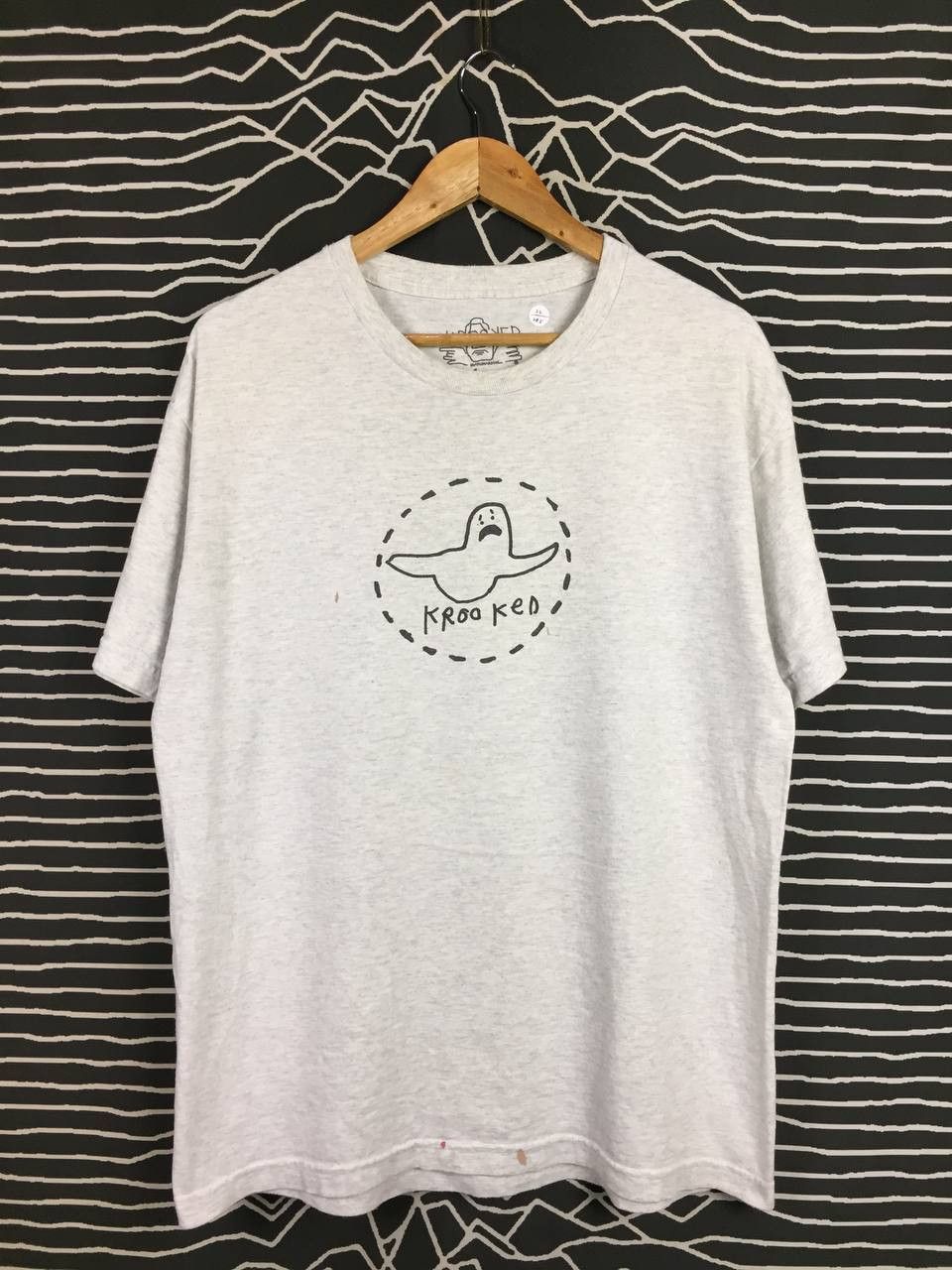 Krooked Krooked Skateboarding Mark Gonzales Crying Ghost Logo Tee Size US L / EU 52-54 / 3 - 3 Thumbnail
