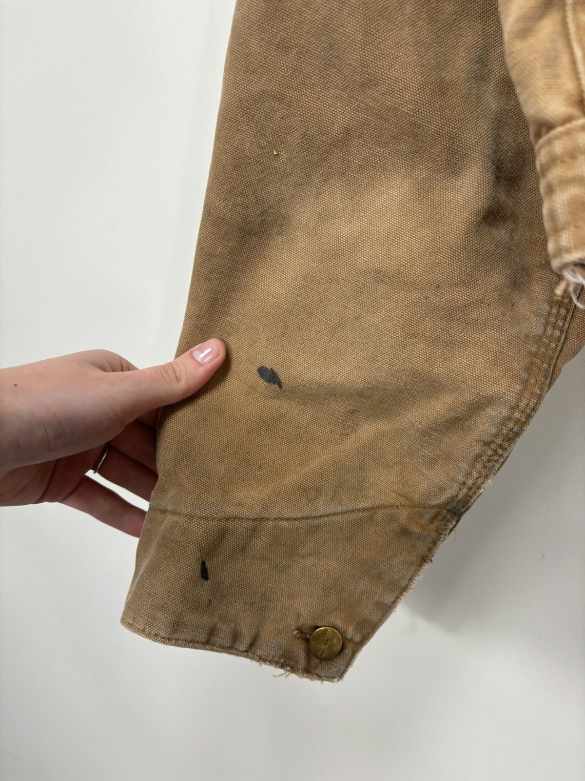 Carhartt Vintage 90s Carhartt Made In USA Washed Boxy Cropped Jacket Size US L / EU 52-54 / 3 - 8 Thumbnail