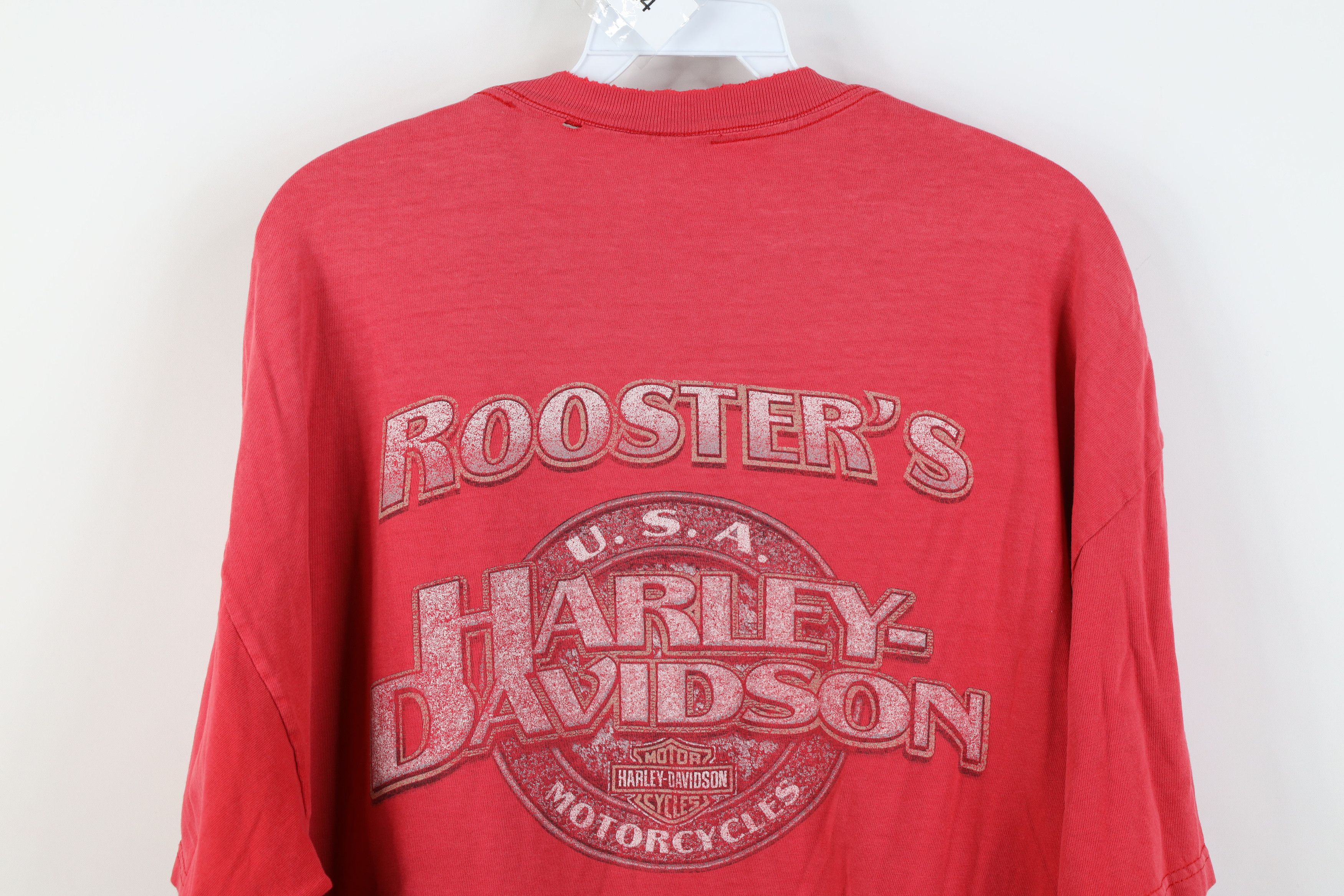 Harley Davidson Vintage Y2K Harley Davidson Spell Short Sleeve T-Shirt Red Size US XL / EU 56 / 4 - 14 Thumbnail