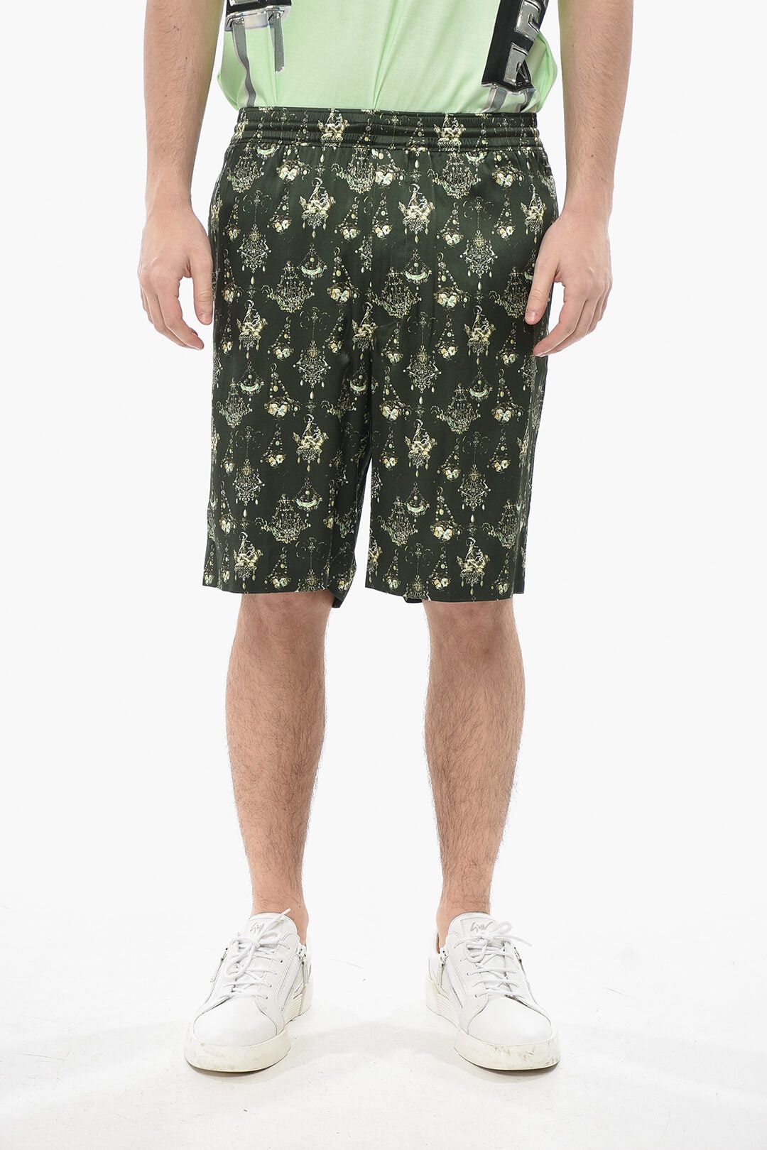 Givenchy 4-Pocket CHANDELIER Silk Shorts Size US 32 / EU 48 - 1 Thumbnail