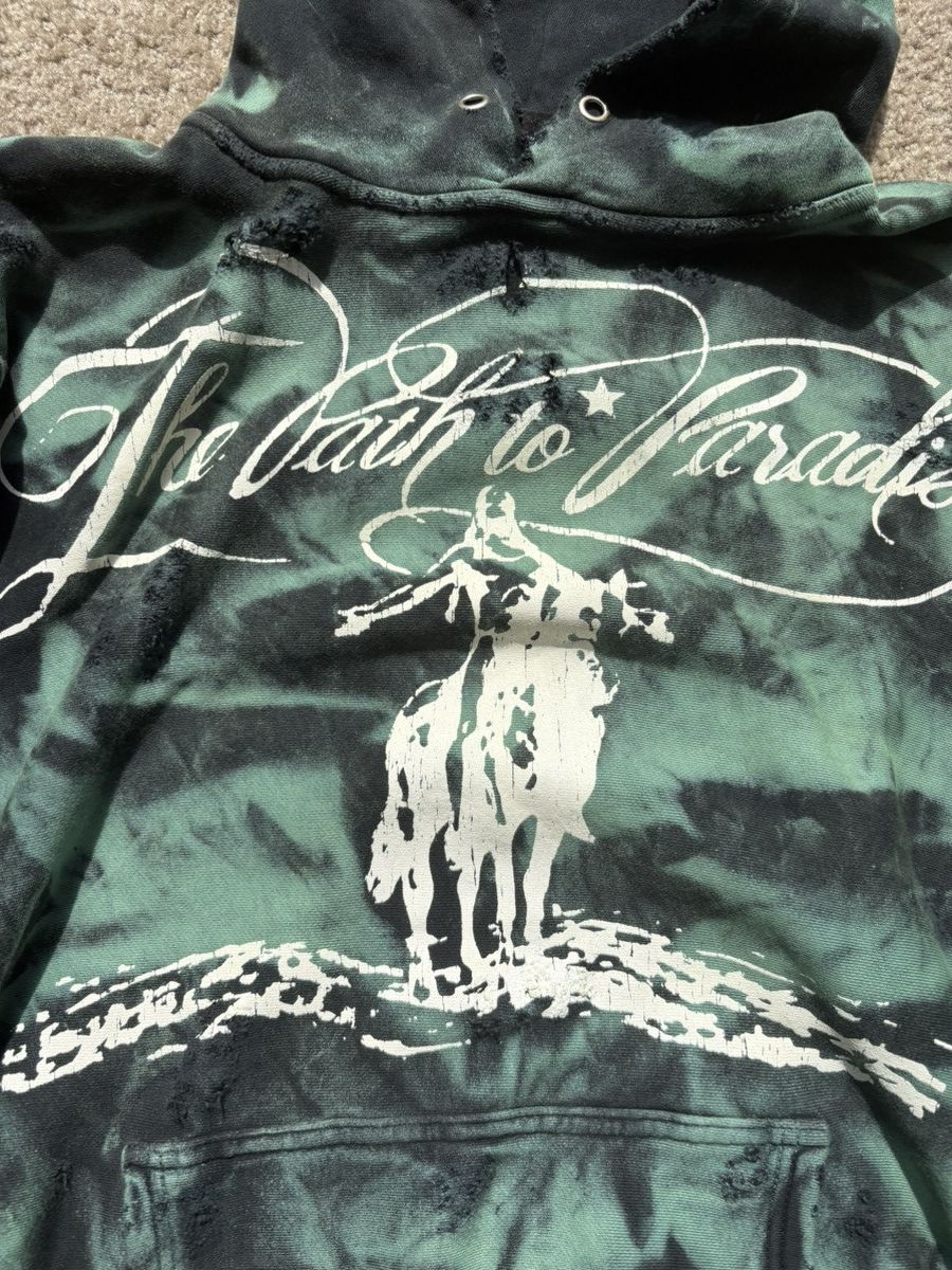 HELLSTAR Hellstar path to paradis hoodie distressed Size US M / EU 48-50 / 2 - 3 Thumbnail