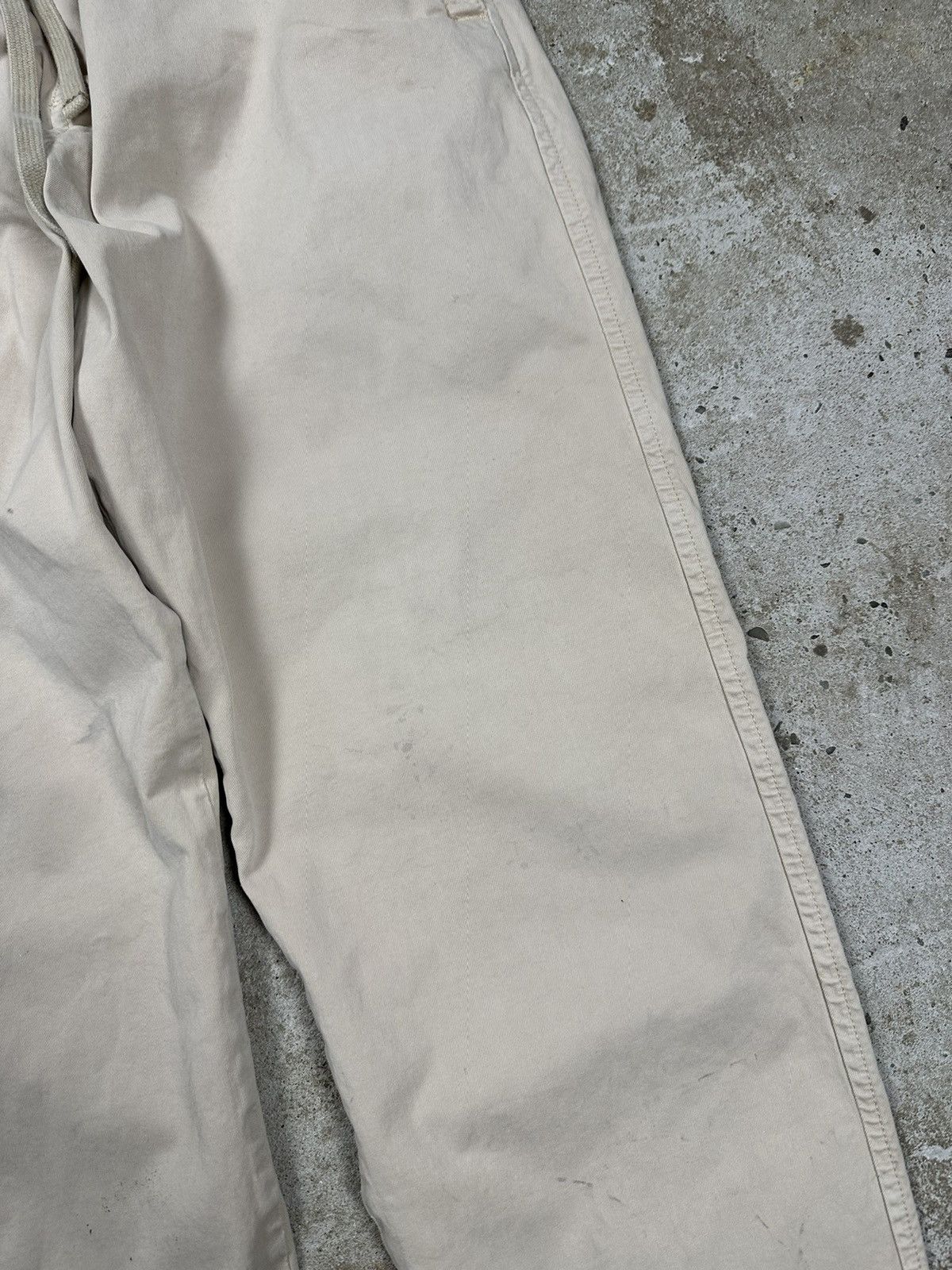 Carhartt Carhartt Beige Lawton Pant Dirty Pants Size US 33 - 7 Thumbnail