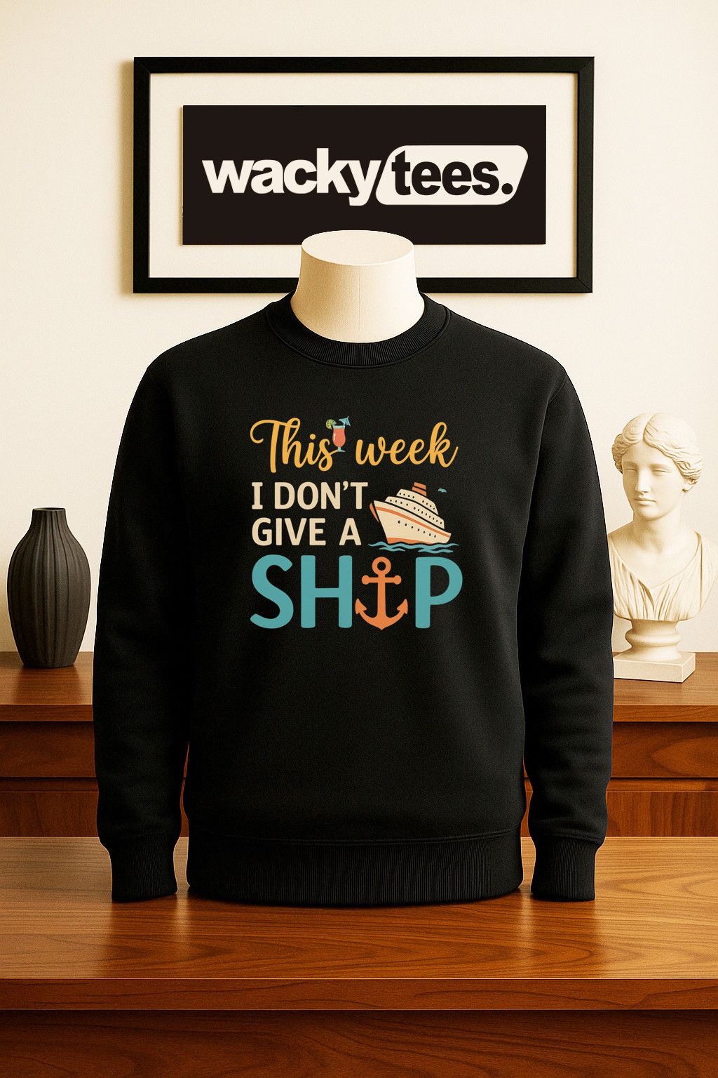 Other This Week I Dont Give a Ship Cruise Graphic Tee Shirt Size US L / EU 52-54 / 3 - 3 Thumbnail