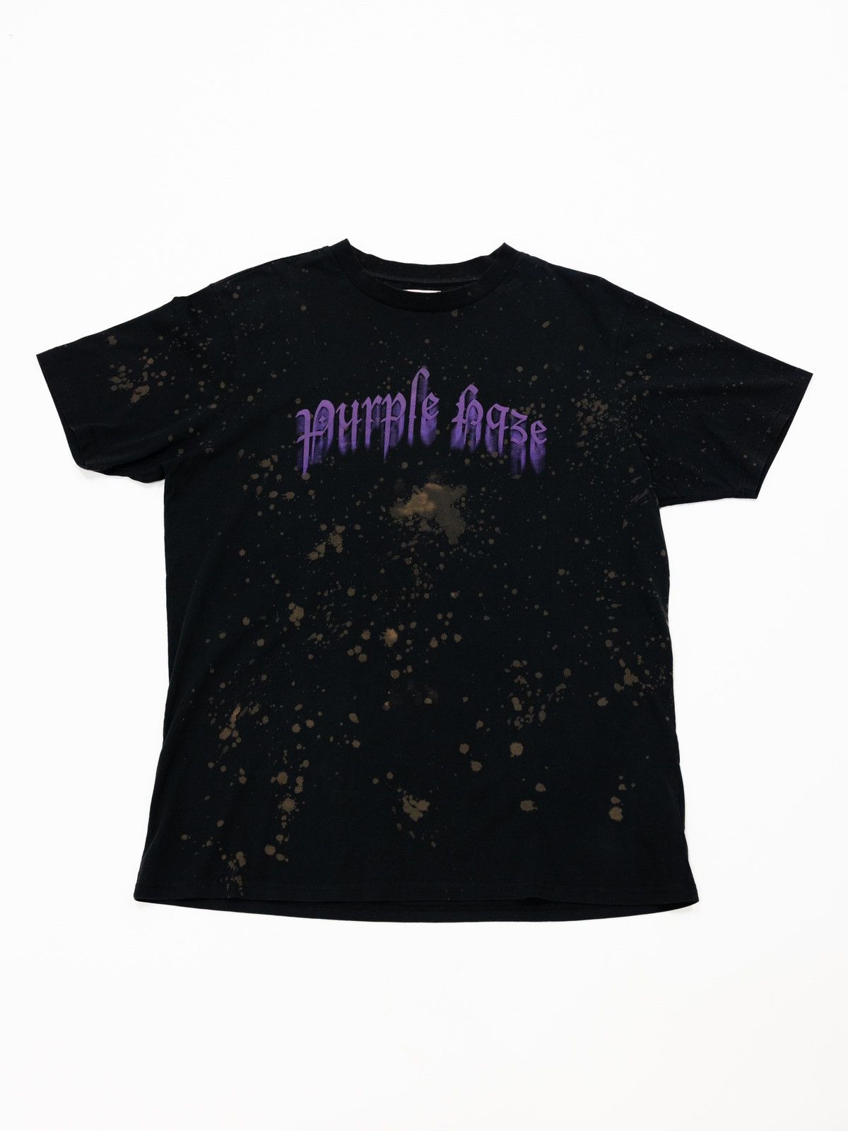 image of Palm Angels Purple Haze Tee in Black, Men's (Size 2XL)