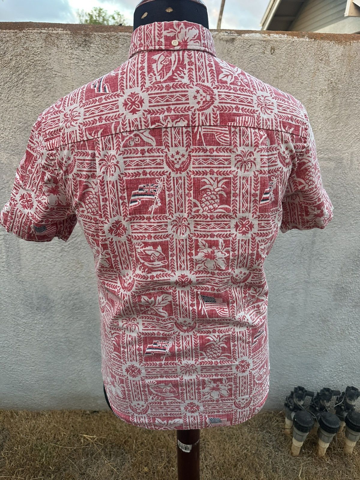Reyn Spooner Reyn Spooner Tailored Fit Hawaiian Print Red Men's S Size US S / EU 44-46 / 1 - 2 Thumbnail