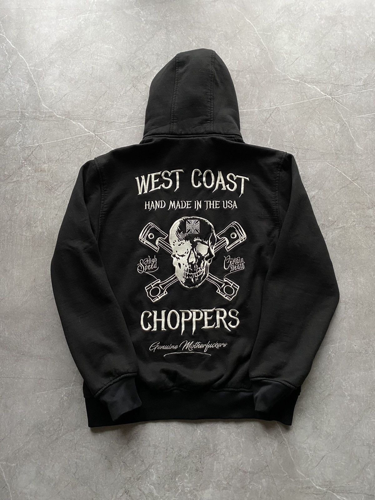 West Coast Choppers Vintage Y2K West Coast Choppers High Speed Hoodie Full Zip Size US L / EU 52-54 / 3 - 2 Thumbnail