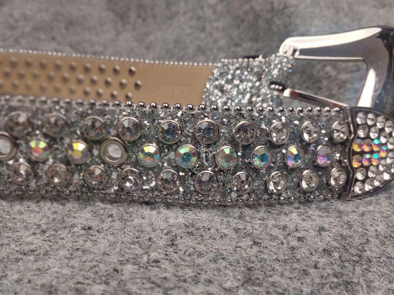 If Six Was Nine Vintage Hysteric Glamour B.B Simon Style Y2K stones Belt Size ONE SIZE - 12 Thumbnail