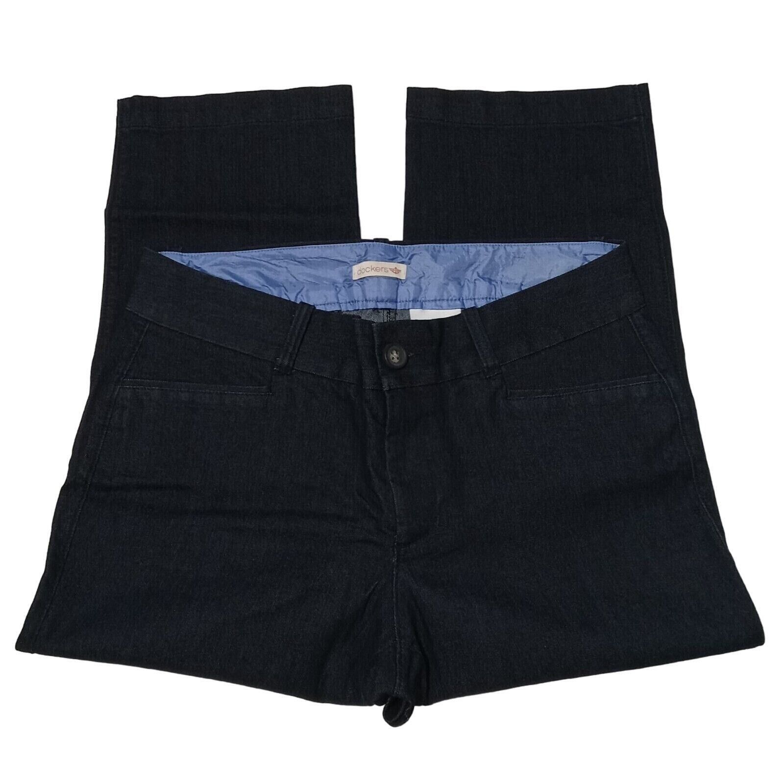 Dockers Dockers Capri Jeans 8 Blue Denim Mid Rise Stretch Flat Size 30" / US 8 / IT 44 - 1 Thumbnail