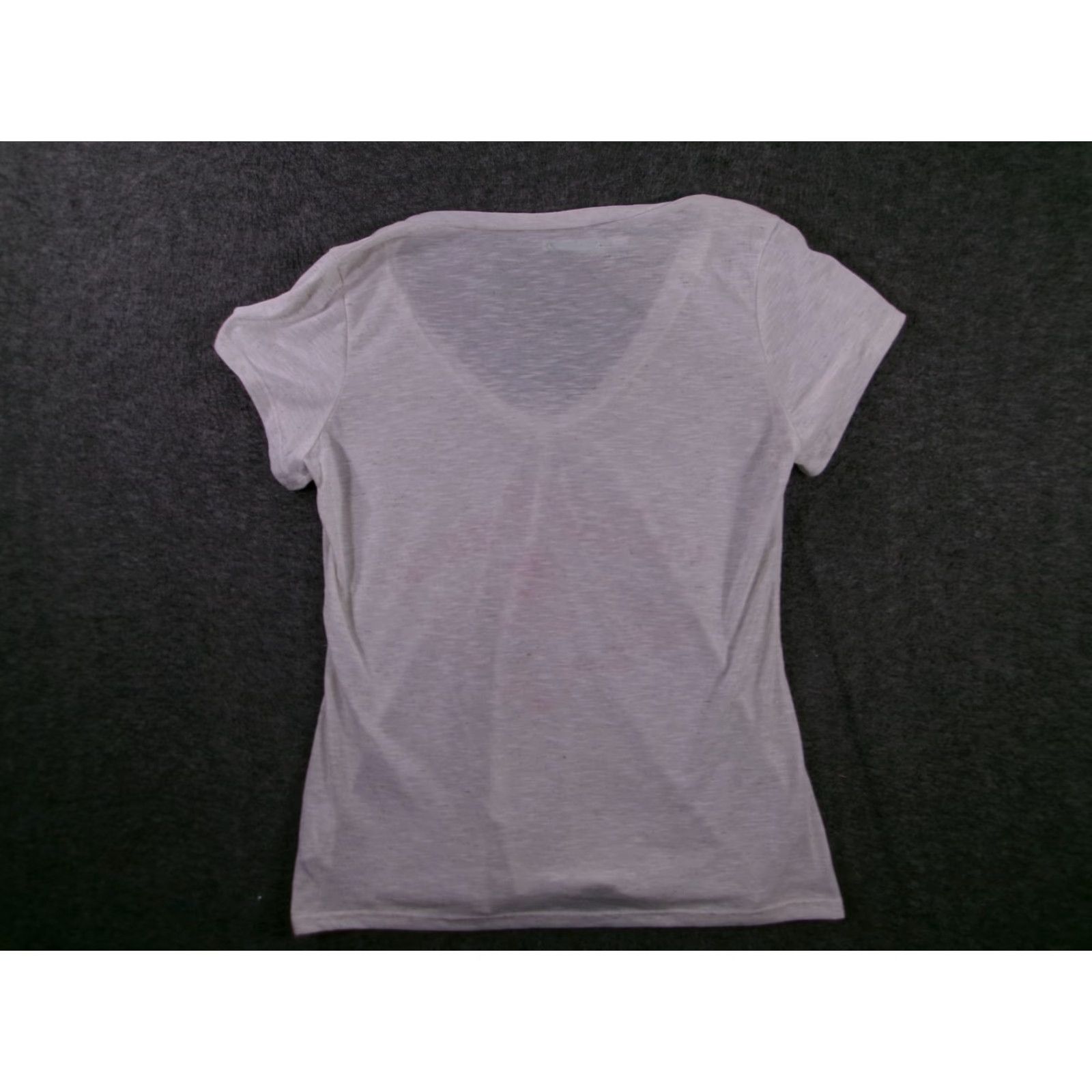 Vintage Maurices T Shirt Womens XL V-Neck Rose Parade Graphic Short Sleeve Ivory Heather Size XL / US 12-14 / IT 48-50 - 7 Thumbnail