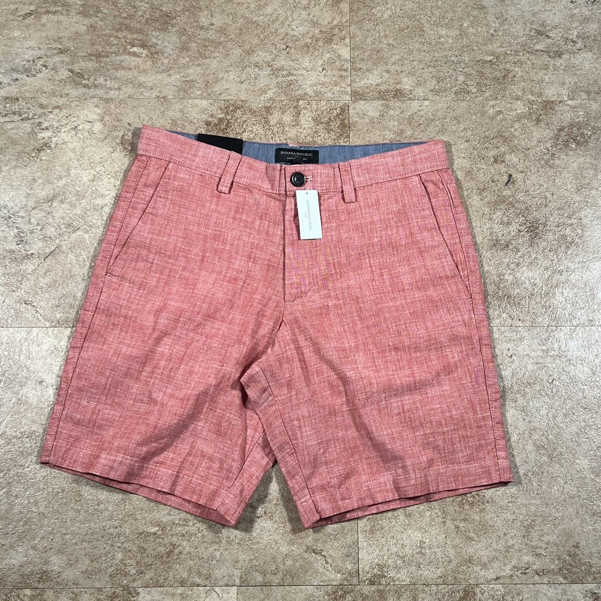 Banana Republic × Gap × J.Crew Brand New Banana Republic Salmon Chambray Chino Shorts sz 30 Size US 30 / EU 46 - 1 Thumbnail