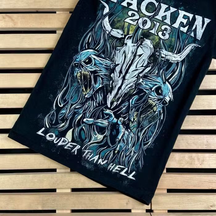 Band Tees × Vintage Mens Vintage T Shirt Wacken 2013 Louder Than Nell Size S Size US S / EU 44-46 / 1 - 3 Thumbnail