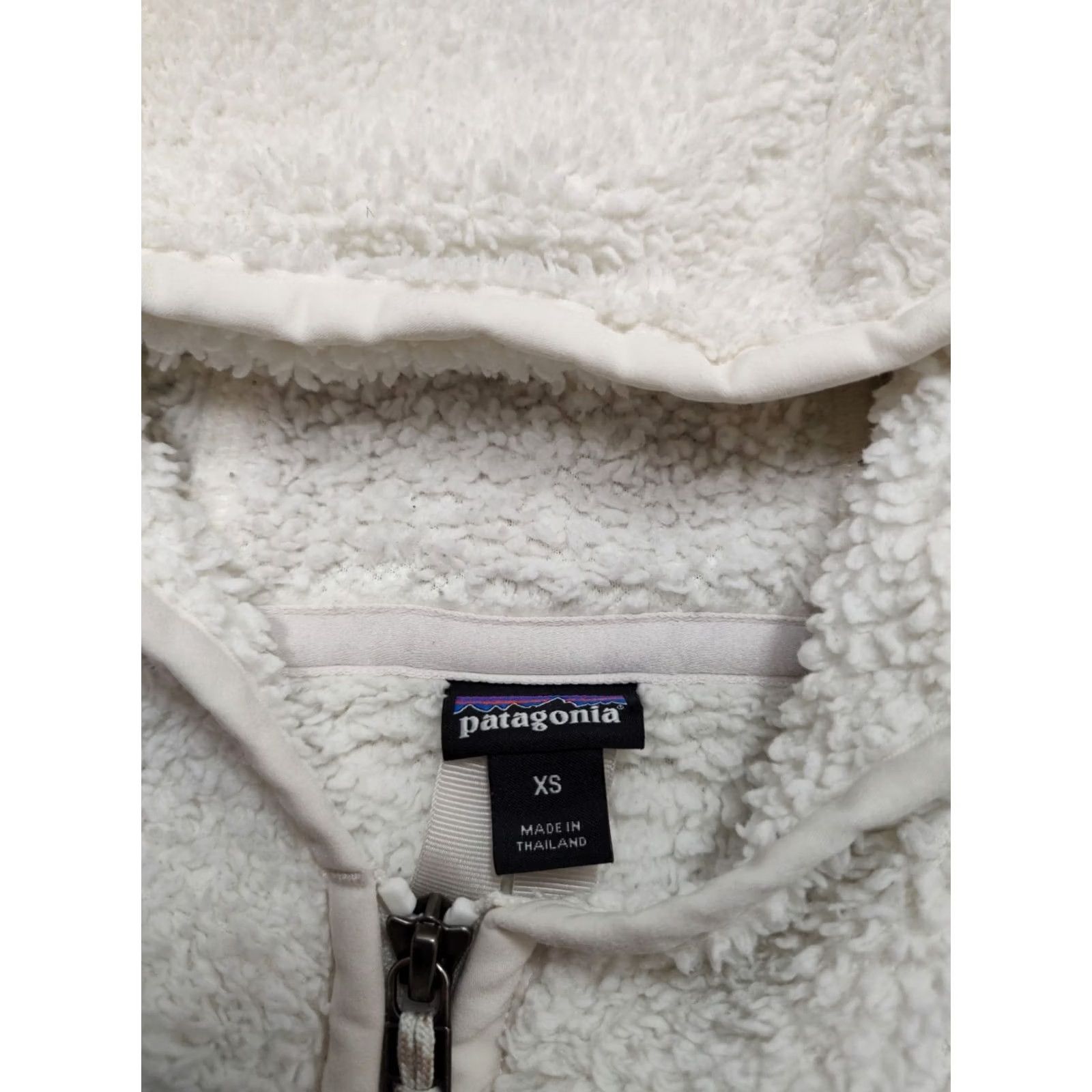 Patagonia VINTAGE Patagonia 1/4 Zip Fleece Sweatshirt Hoodie Womens XS White Pullover Size XS / US 0-2 / IT 36-38 - 4 Thumbnail