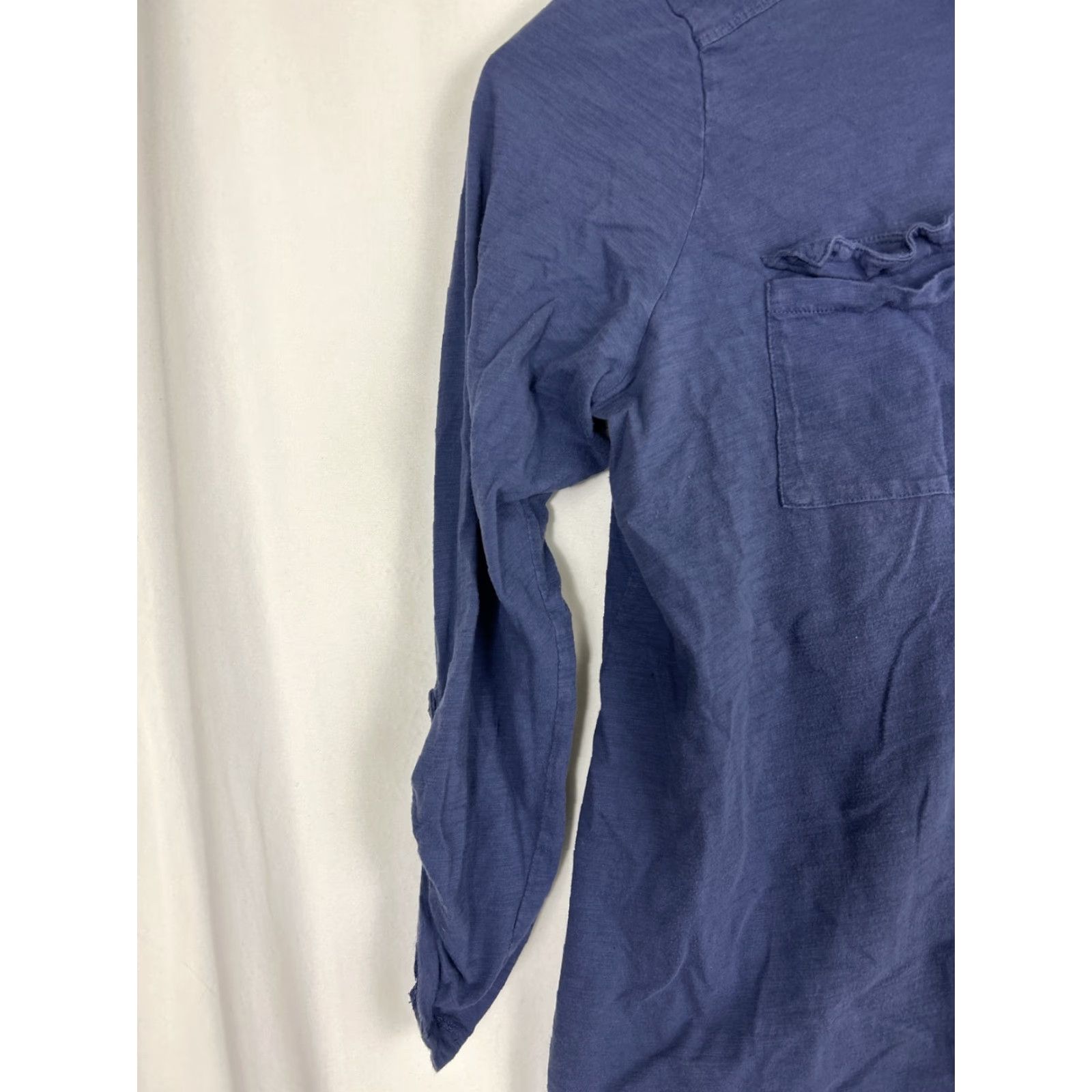 Eddie Bauer Eddie Bauer Womens Button-Up Shirt Navy Blue 1X Long Sleeve Cotton Adjustable Shirt Womens 1X Navy Blue Long Sleeve Cotton Adjustable Size XL / US 12-14 / IT 48-50 - 2 Thumbnail