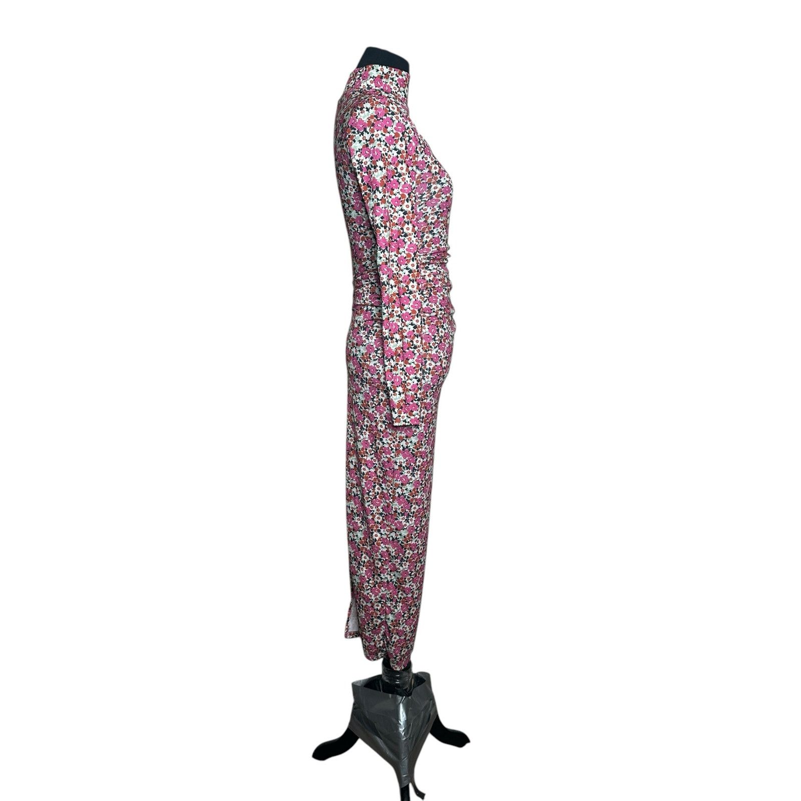 Zara Zara pink floral long sleeves maxi pencil dress size Small Size S / US 4 / IT 40 - 6 Thumbnail