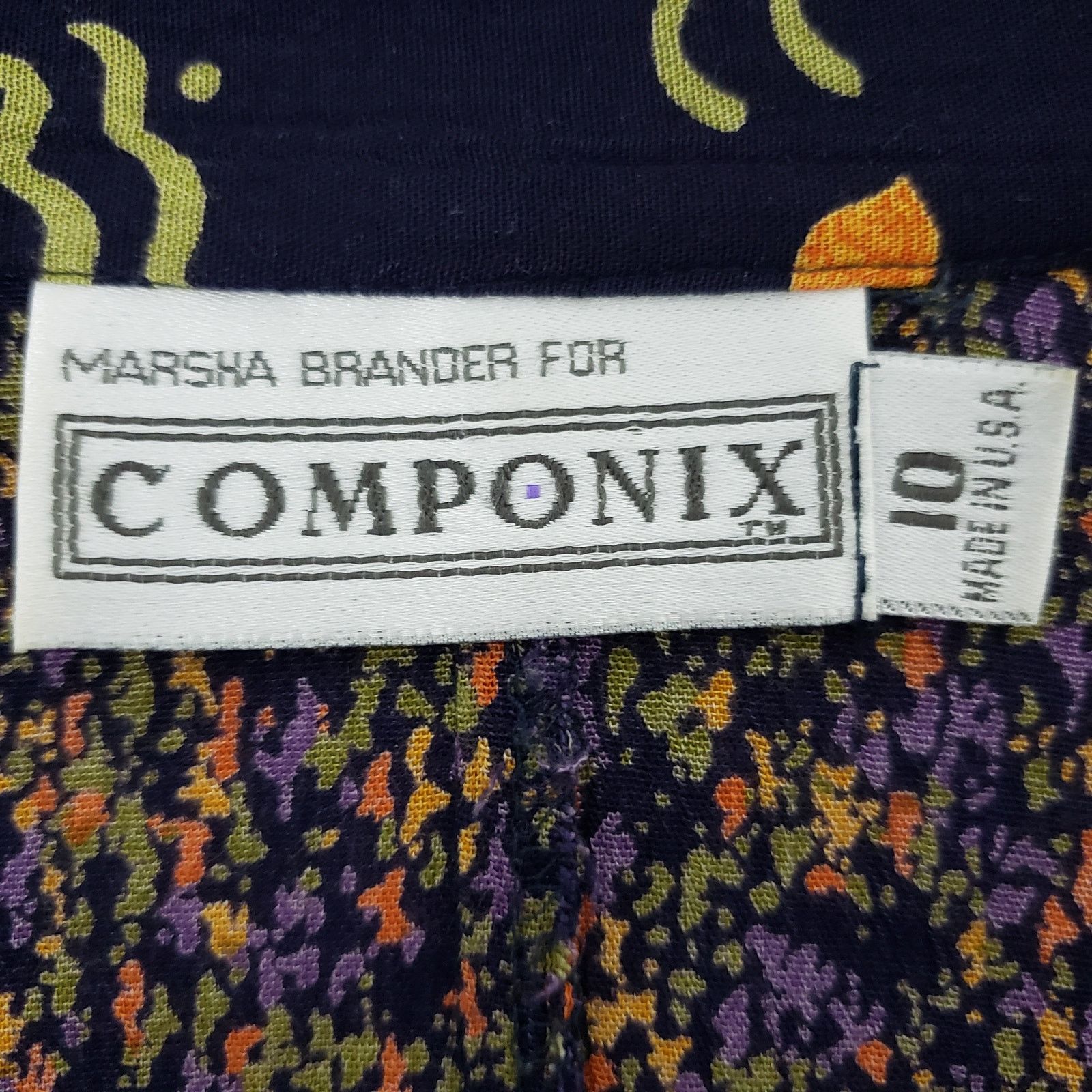 Vintage Vintage 90's Marsha Brander for COMPONIX Abstract Top 10 Size M / US 6-8 / IT 42-44 - 12 Thumbnail