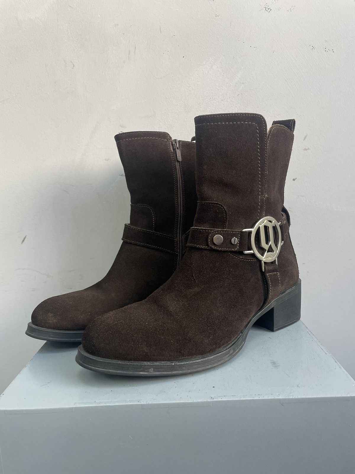 John Galliano John Galliano suede ankle archive boots avant garde Size US 8 / EU 41 - 7 Thumbnail