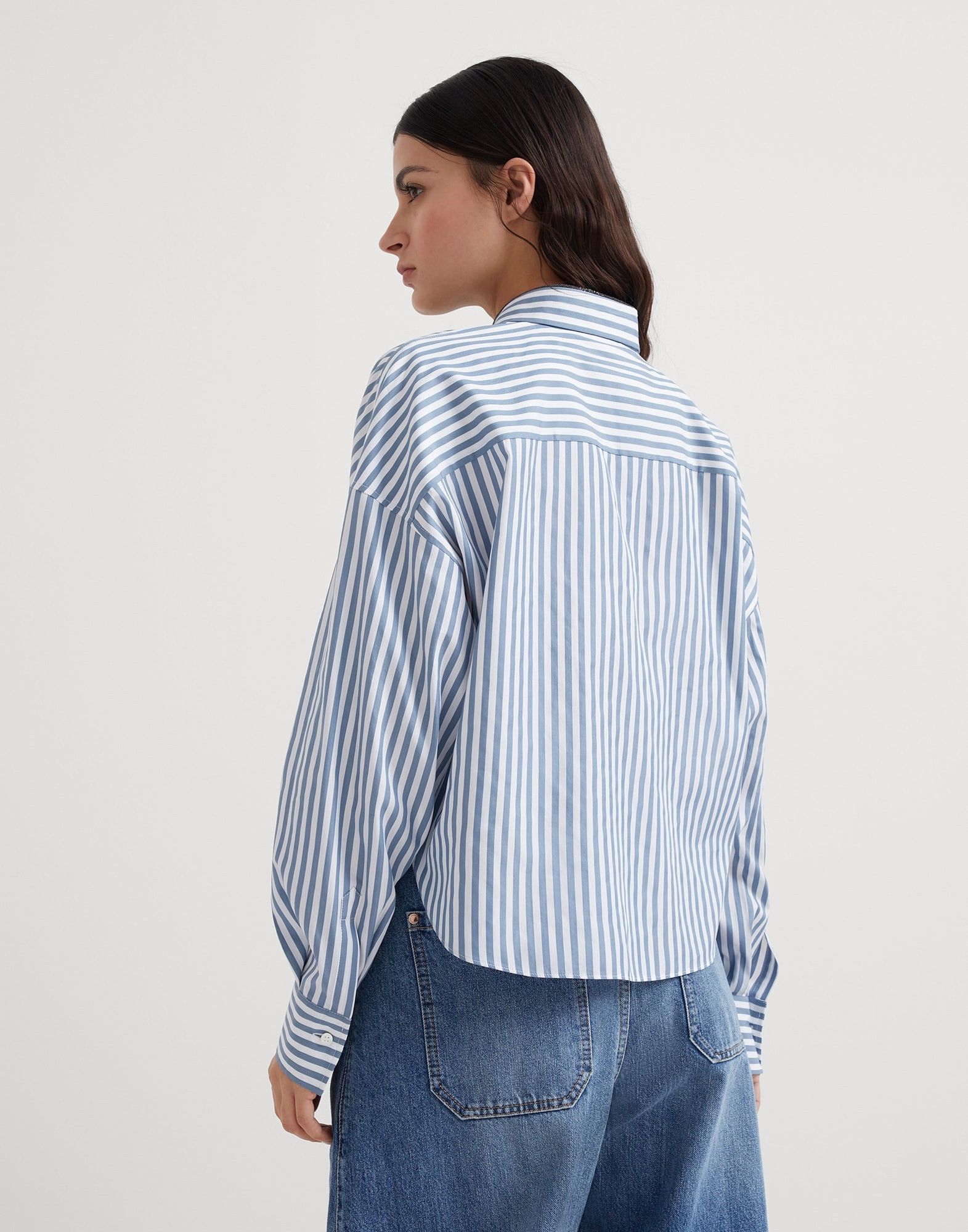 Brunello Cucinelli o1w1db10825 Blouse in Open White Size XL / US 12-14 / IT 48-50 - 2 Thumbnail