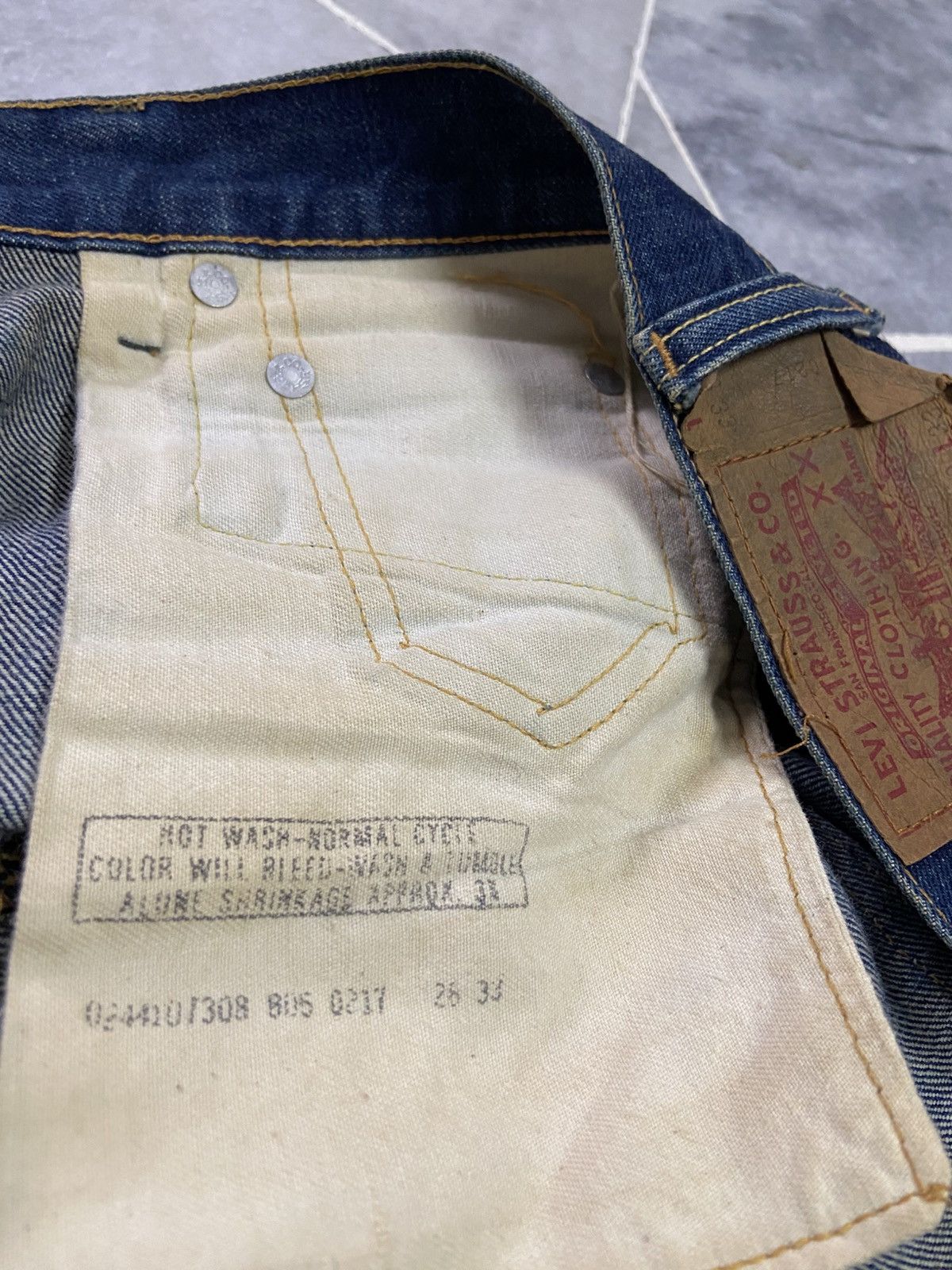 Levi's RARE Vintage Levis 805 0217 Redlines Jeans Size US 28 / EU 44 - 5 Thumbnail