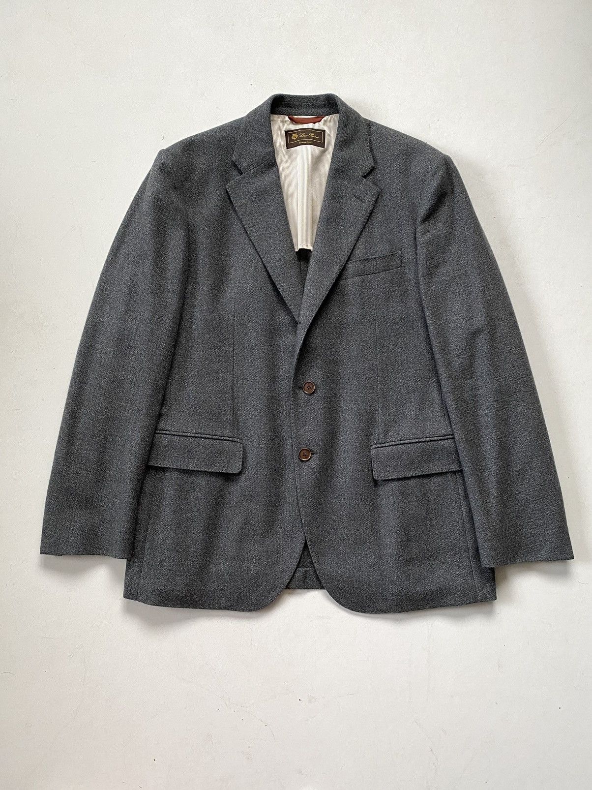 Loro Piana 🔥RRp 3740$ Loro Piana 100% Cashmere Goatskin Grey Blazer Size 42R - 1 Thumbnail