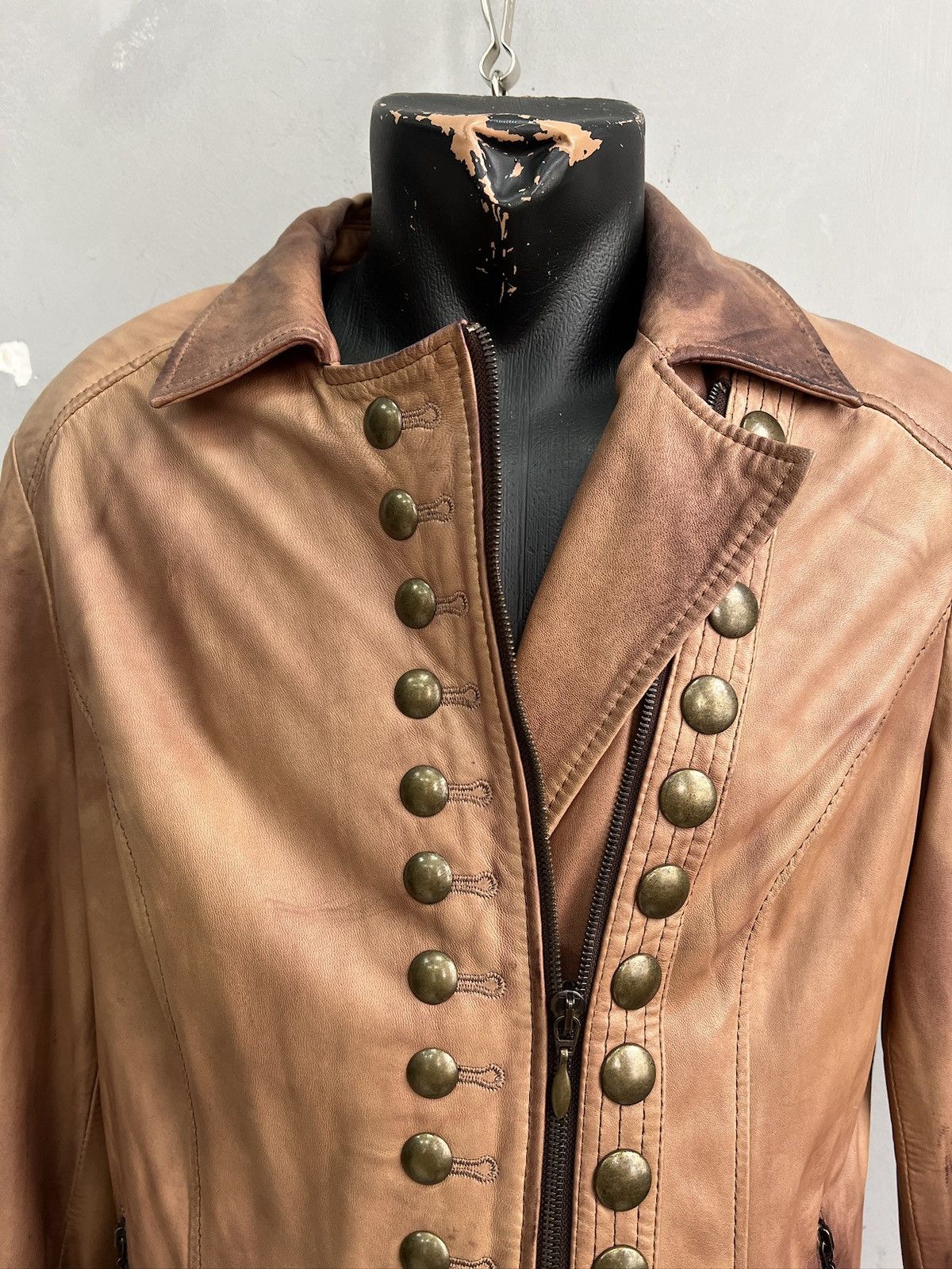 If Six Was Nine Hysteric glamour style leather biker napoleon jacket y2k Size US M / EU 48-50 / 2 - 2 Thumbnail