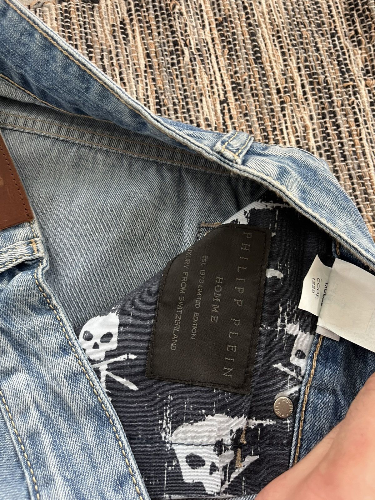 Philipp Plein New Philipp Plein Jeans Light Blue denim Distressed Wide Y2K Size US 36 / EU 52 - 19 Thumbnail