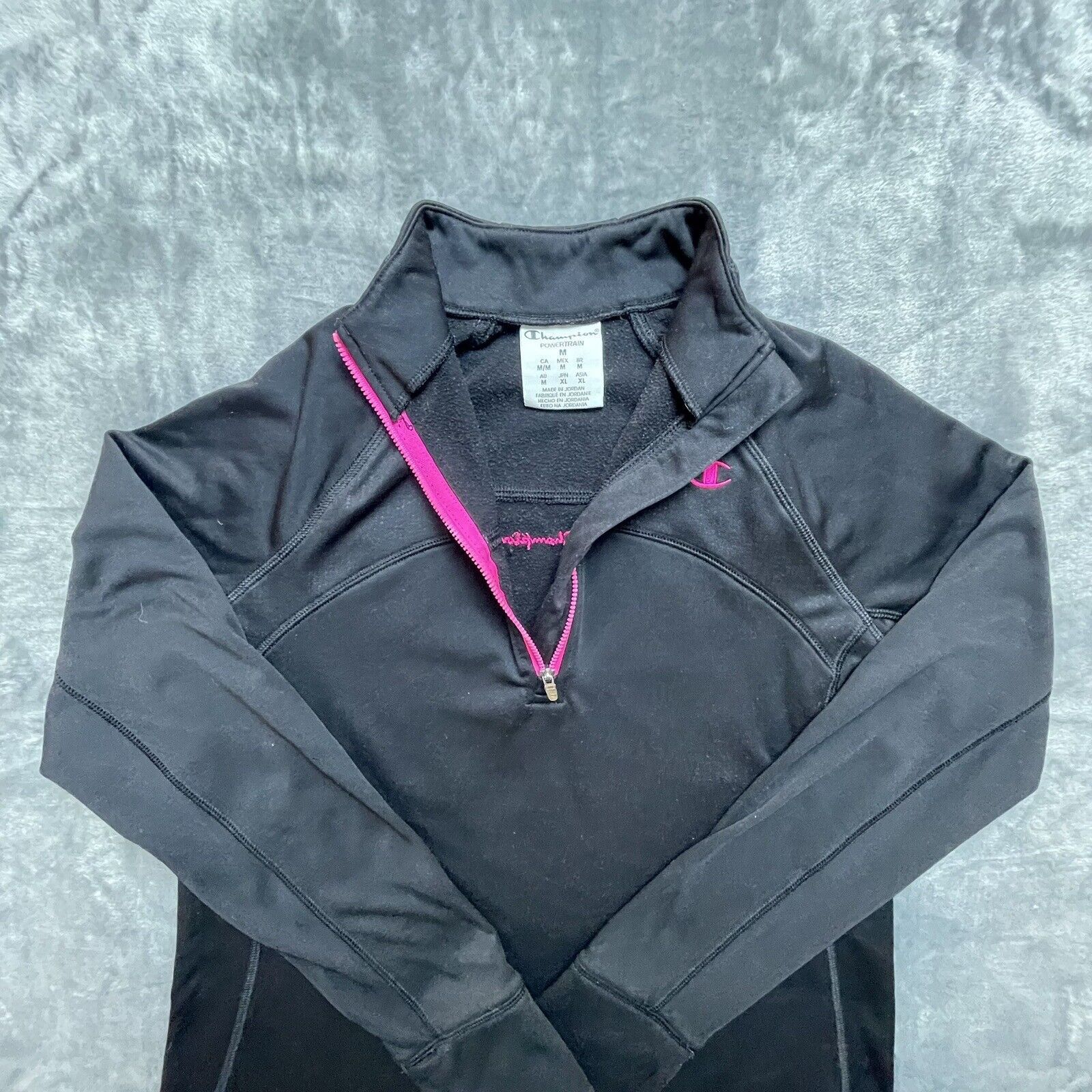 Champion Champion Powertrain Jacket Womens Med Black Pink Double Dry Size M / US 6-8 / IT 42-44 - 7 Thumbnail