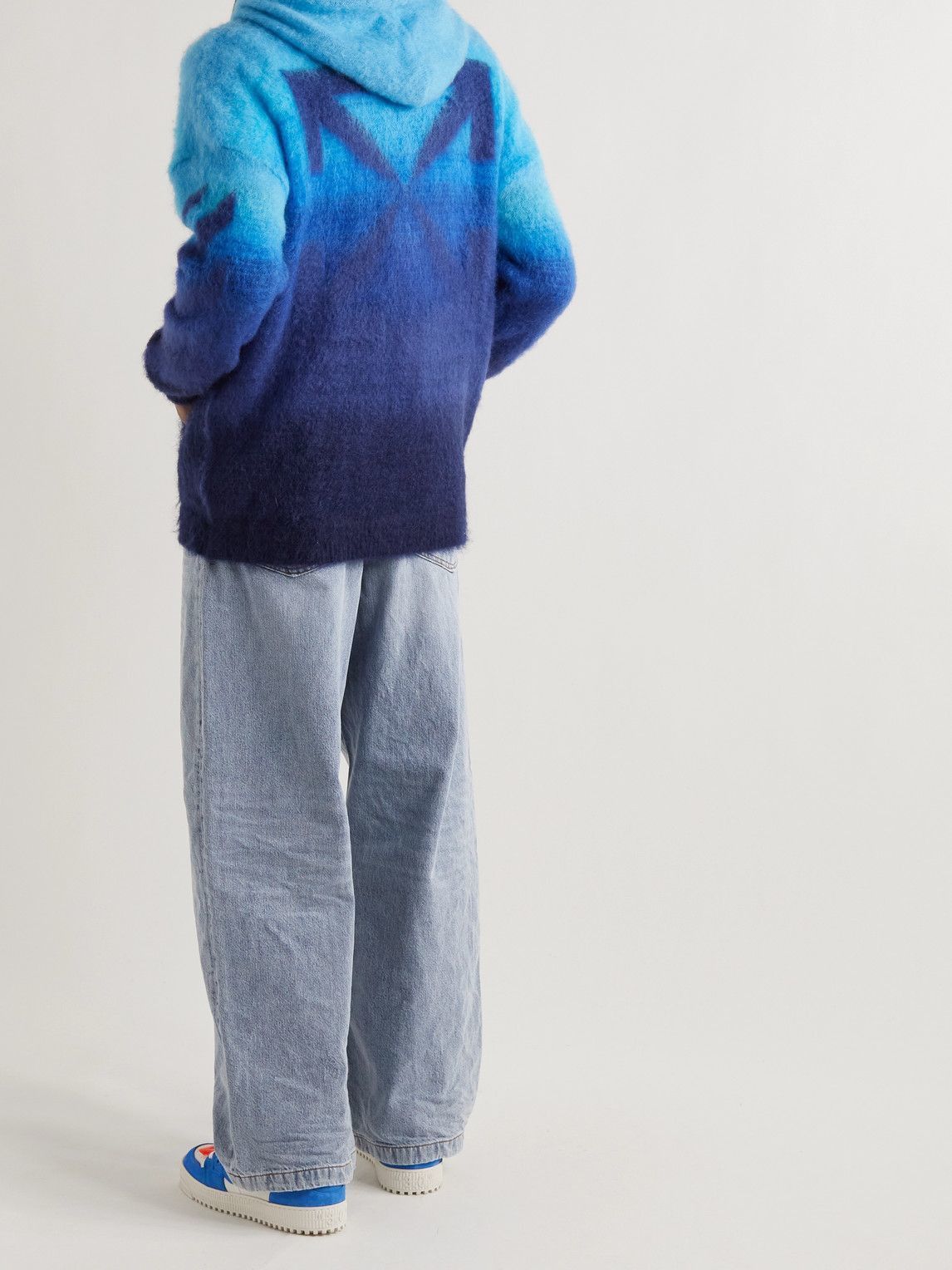Off-White o1y0325 Hooded Cardigan in Blue Size US S / EU 44-46 / 1 - 3 Thumbnail
