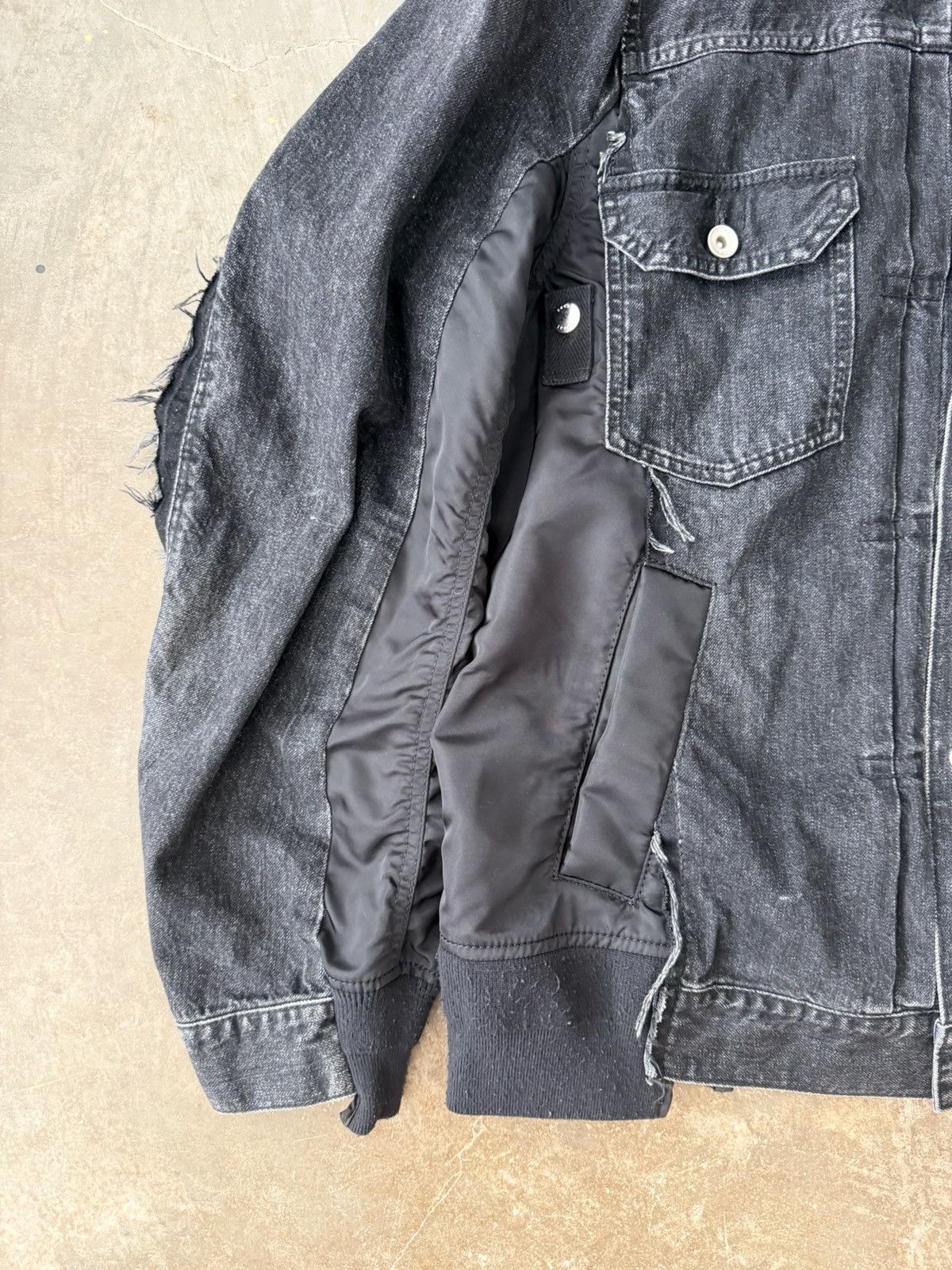 Sacai Sacai MA1 Denim Patchwork Jacket Kapital Our Legacy Visvim Size US L / EU 52-54 / 3 - 4 Thumbnail