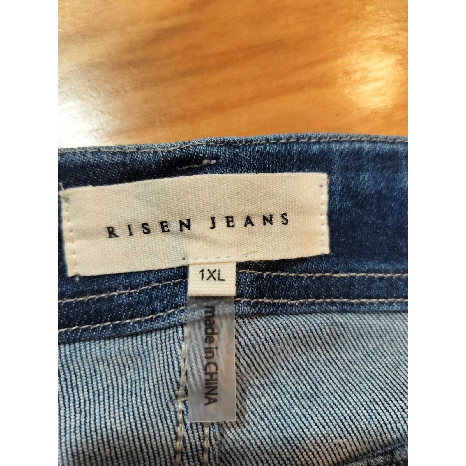 Other RISEN LA Denim Jogger Jeans High Rise Medium Wash 1XL Size 36" / US 14 / IT 50 - 10 Thumbnail