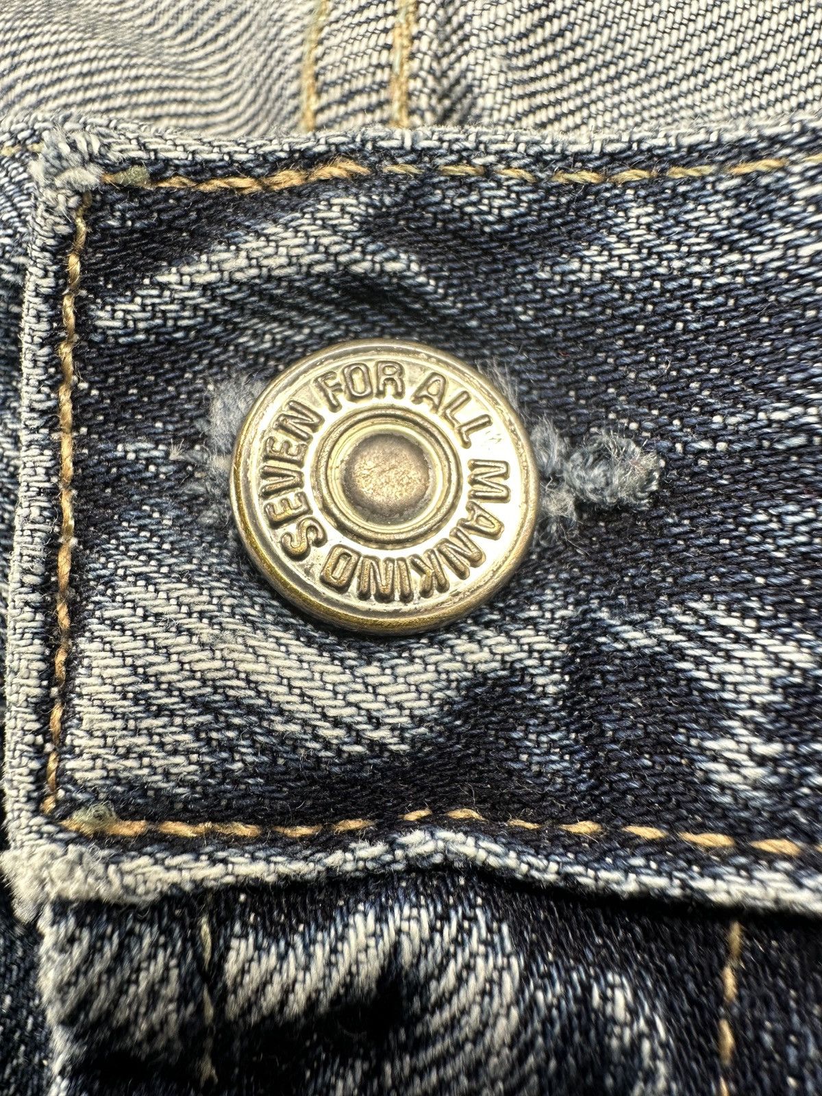 Other Vintage y2k Distressed Jeans - Raw Hem & Ripped Accents Size US 32 / EU 48 - 4 Thumbnail