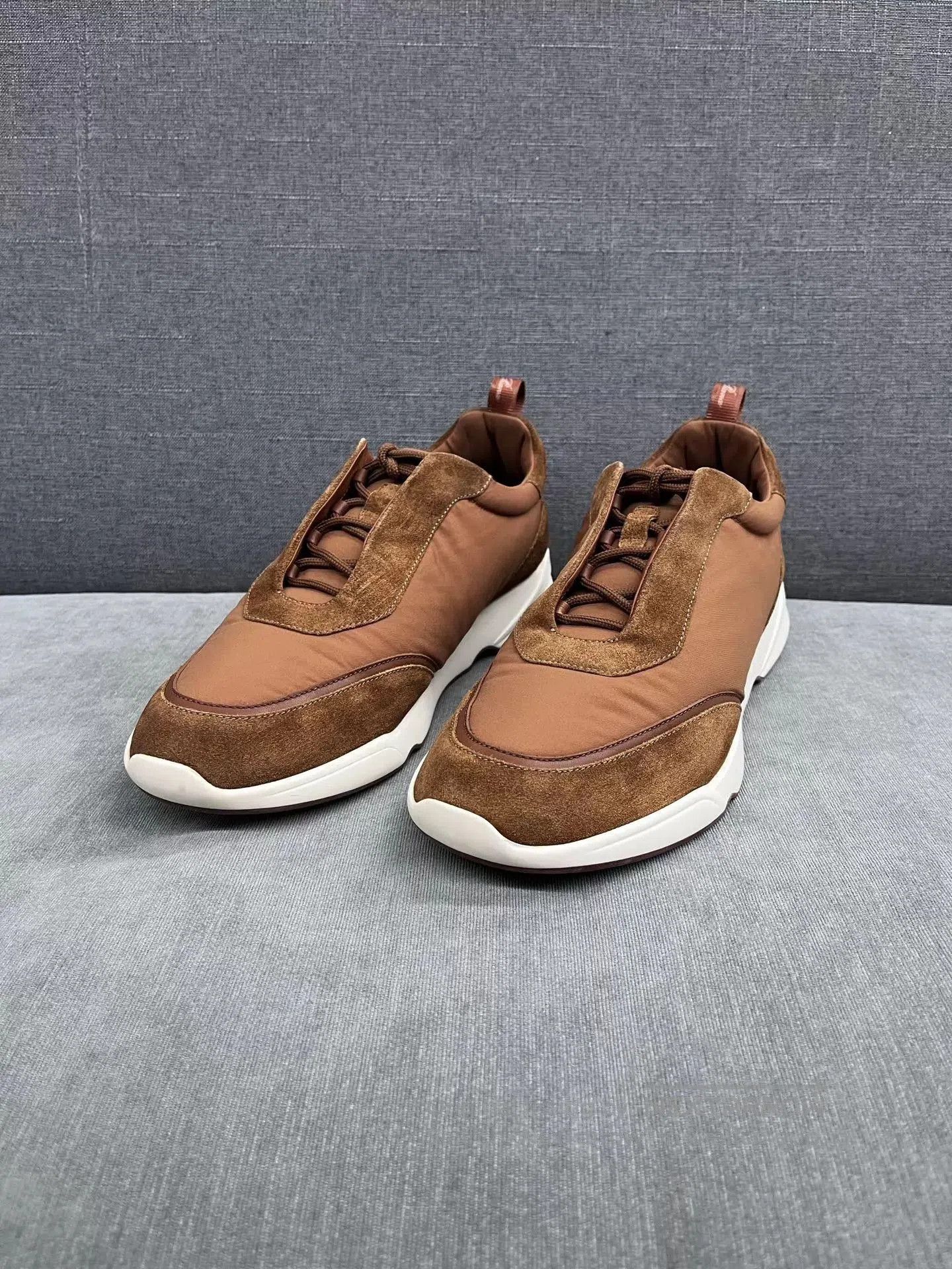 Loro Piana Brown Lowtop Sneakers Size 10. Size US 10 / EU 43 - 1 Thumbnail