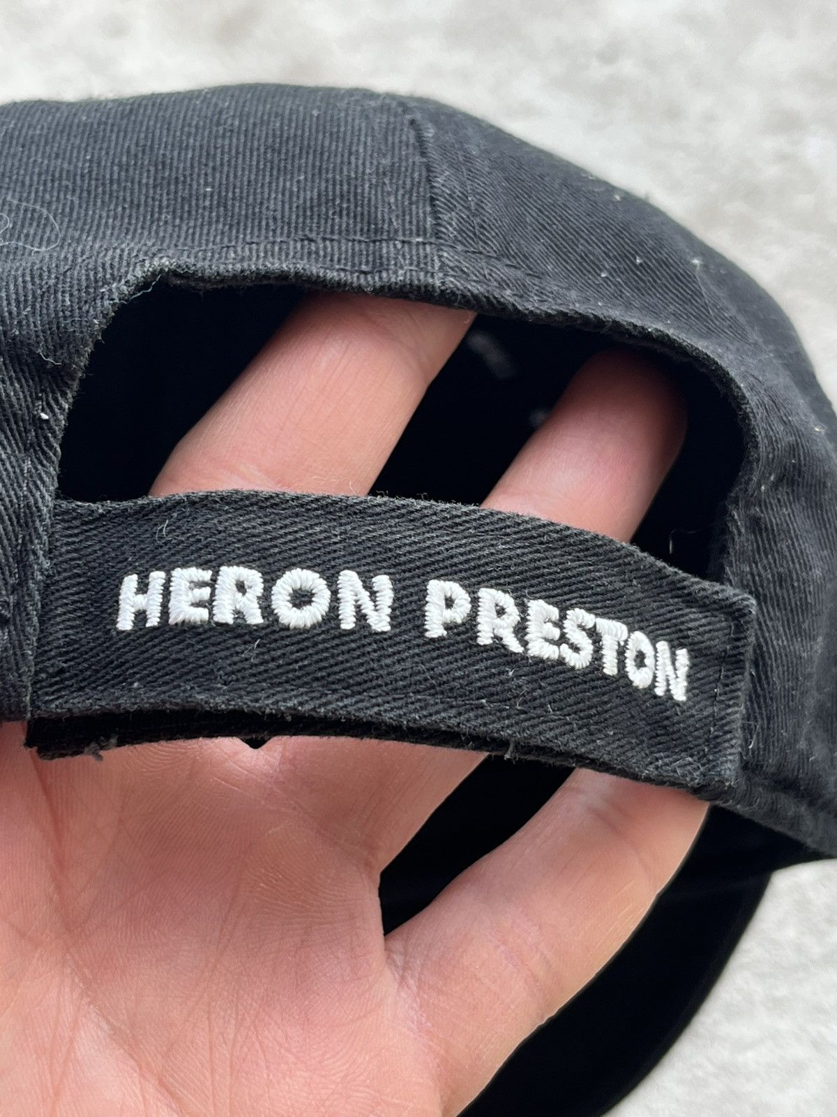 Heron Preston Heron Preston Big Embroidered Logo STYLE Cap like Supreme Hat Size ONE SIZE - 7 Thumbnail