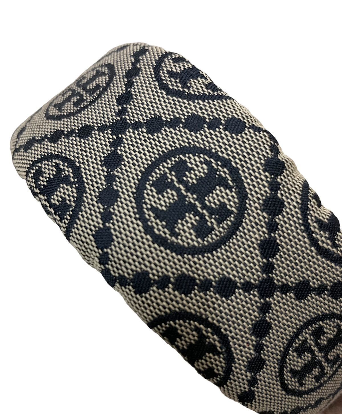 Tory Burch Tory Burch Monogram Wide Canvas Headband Size ONE SIZE - 4 Thumbnail