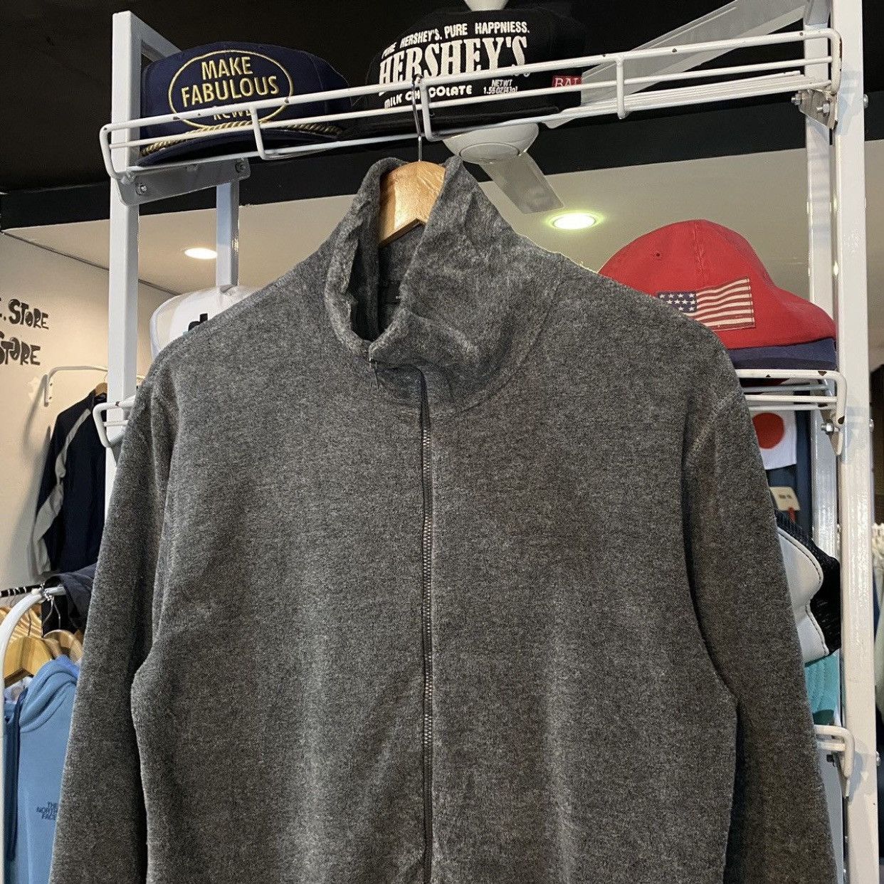 A.P.C. VINTAGE HIVER 1999 A.P.C. Grey Fleece Full-Zip Jacket Size US M / EU 48-50 / 2 - 3 Thumbnail