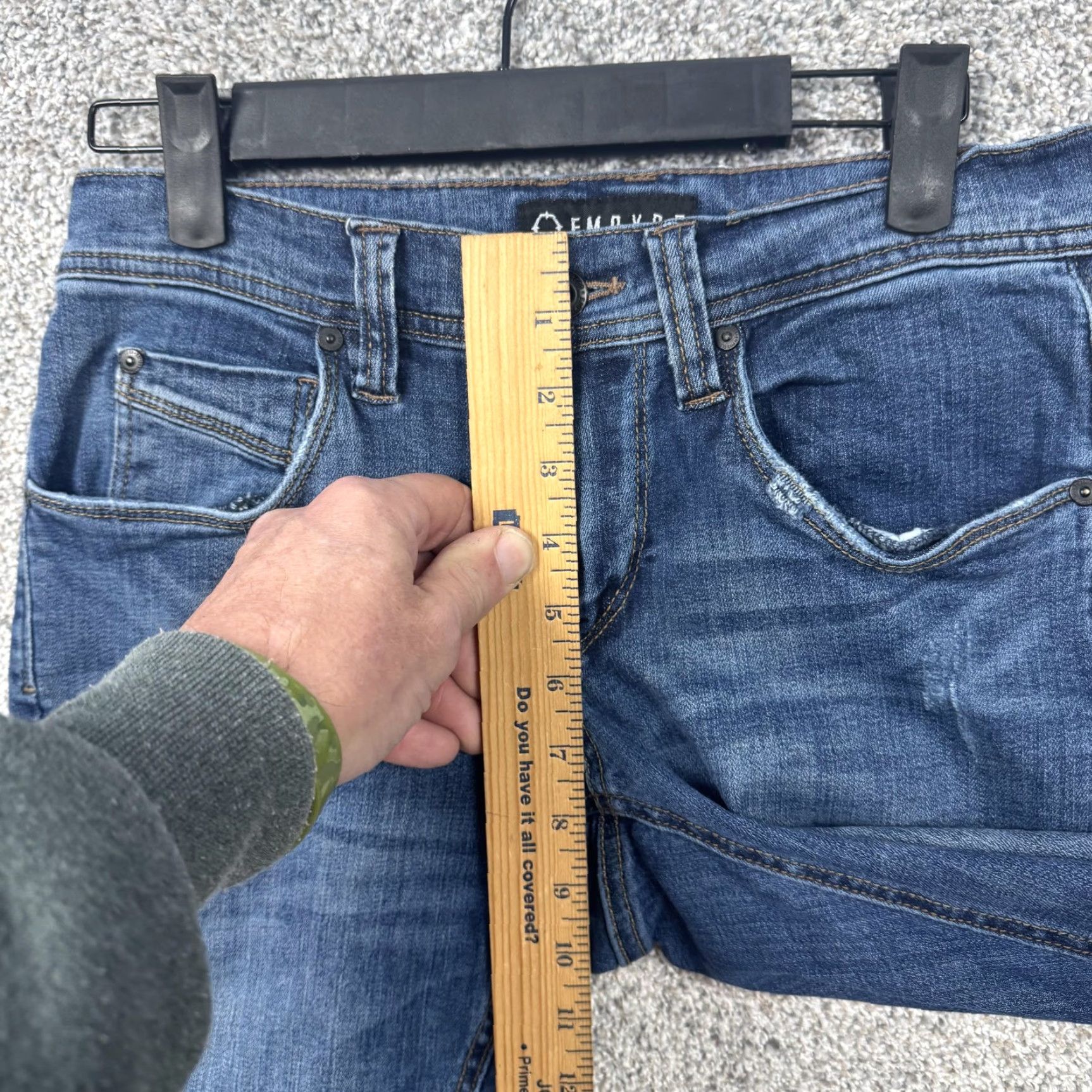 Empyre Empyre Redoil Jeans Mens 28x29.5 Blue Skinny Low Rise Stretch Denim Casual Size US 28 / EU 44 - 6 Thumbnail