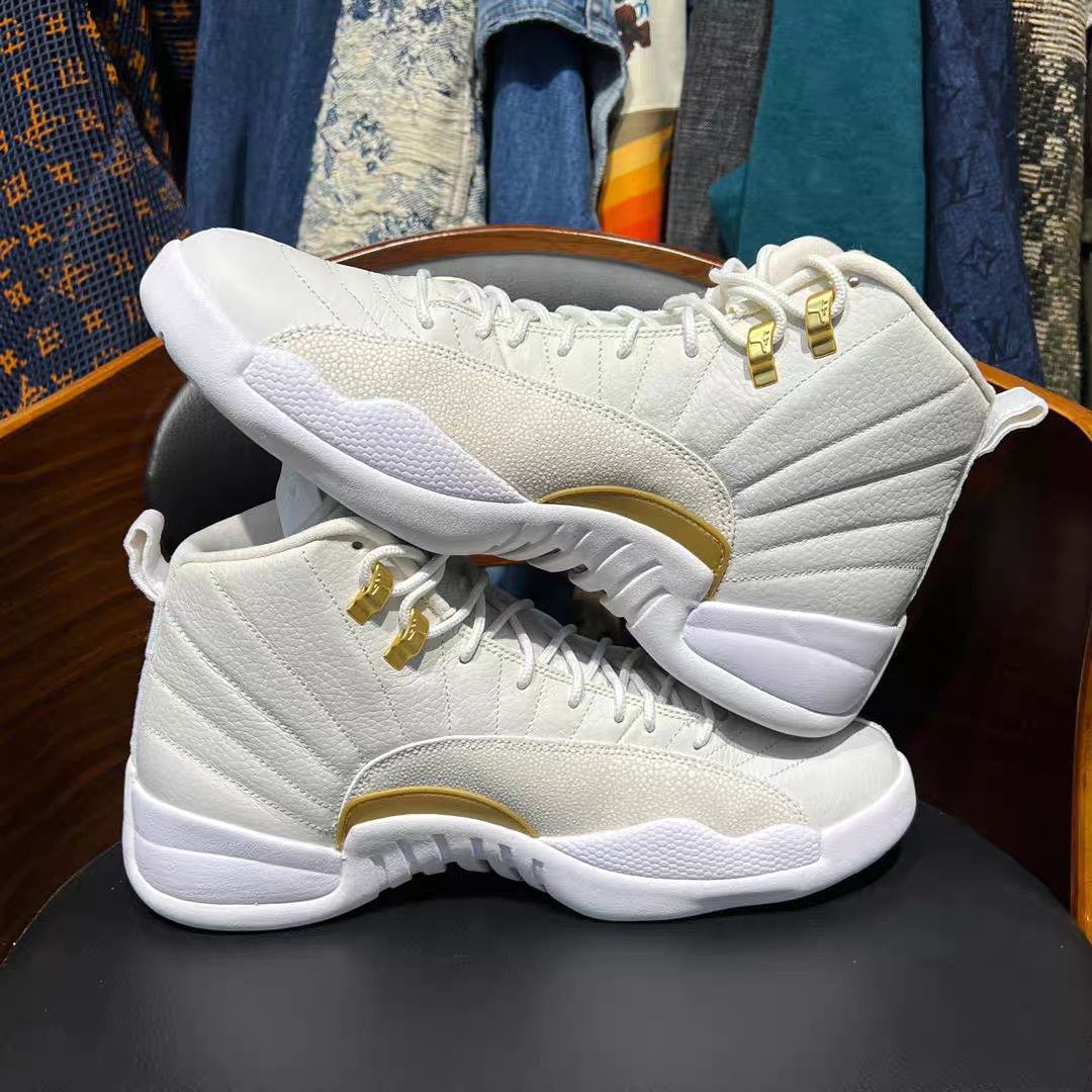 Jordan Brand Air Jordan 12 OVO White Gold K15 Size US 11 / EU 44 - 7 Thumbnail